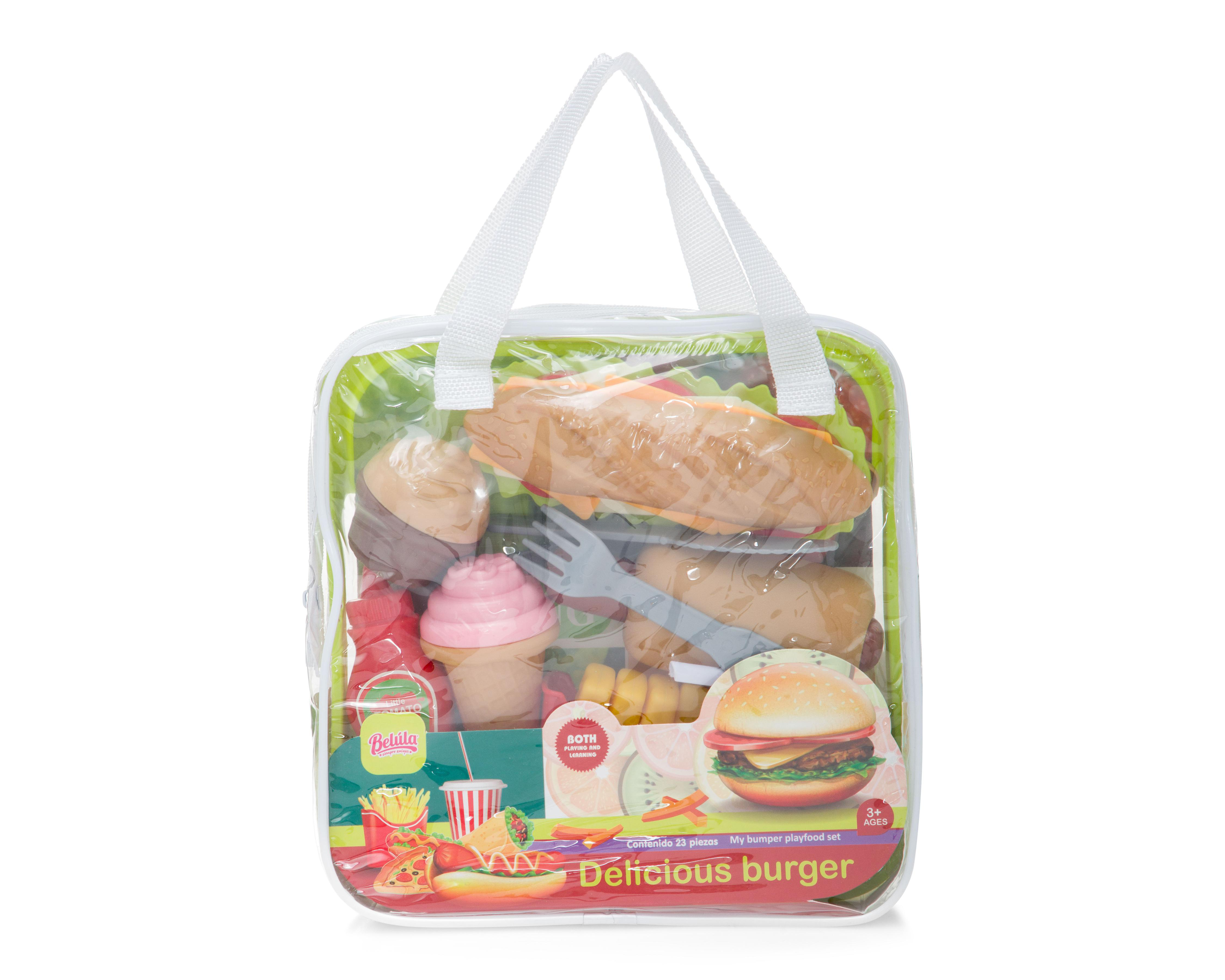 Foto 5 | Juego de Comida Rápida Belúla 23 Piezas
