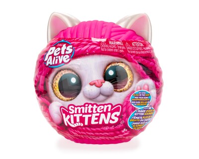 Foto 1 | Gato de Peluche Interactivo Zuru Pets Alive Smitten Kittens con Accesorios