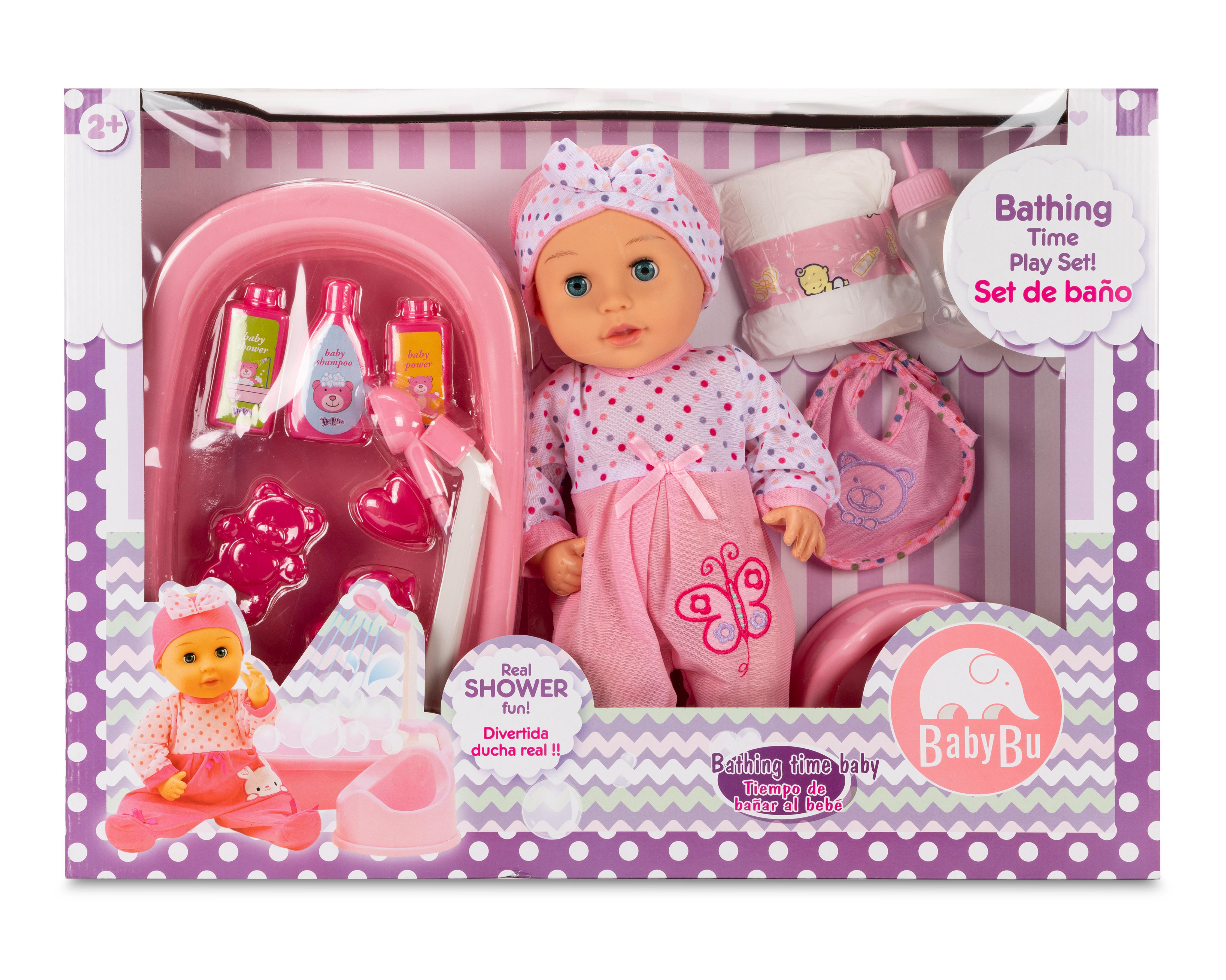 Muñeca Baby Bu con Bañera
