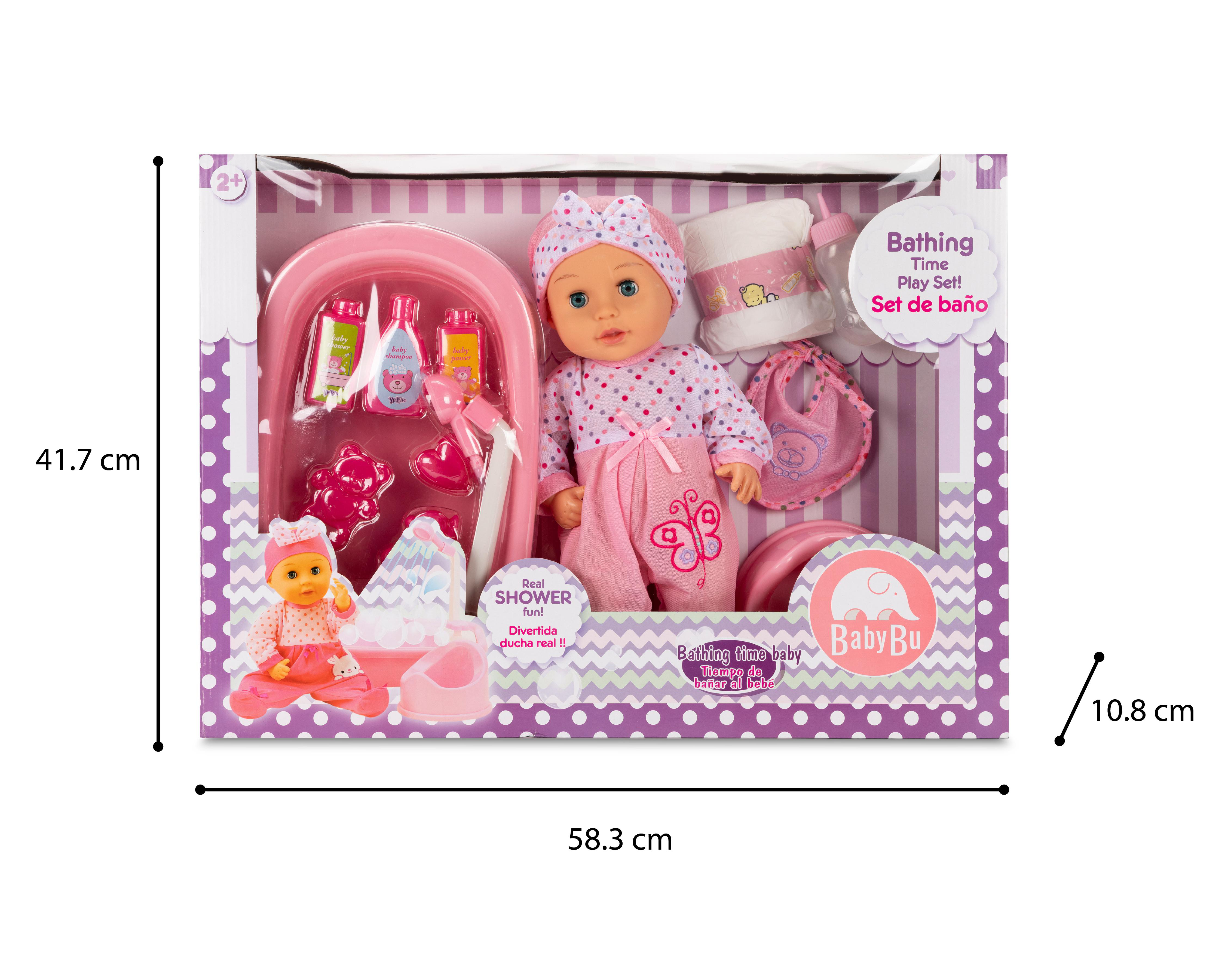 Foto 4 pulgar | Muñeca Baby Bu con Bañera