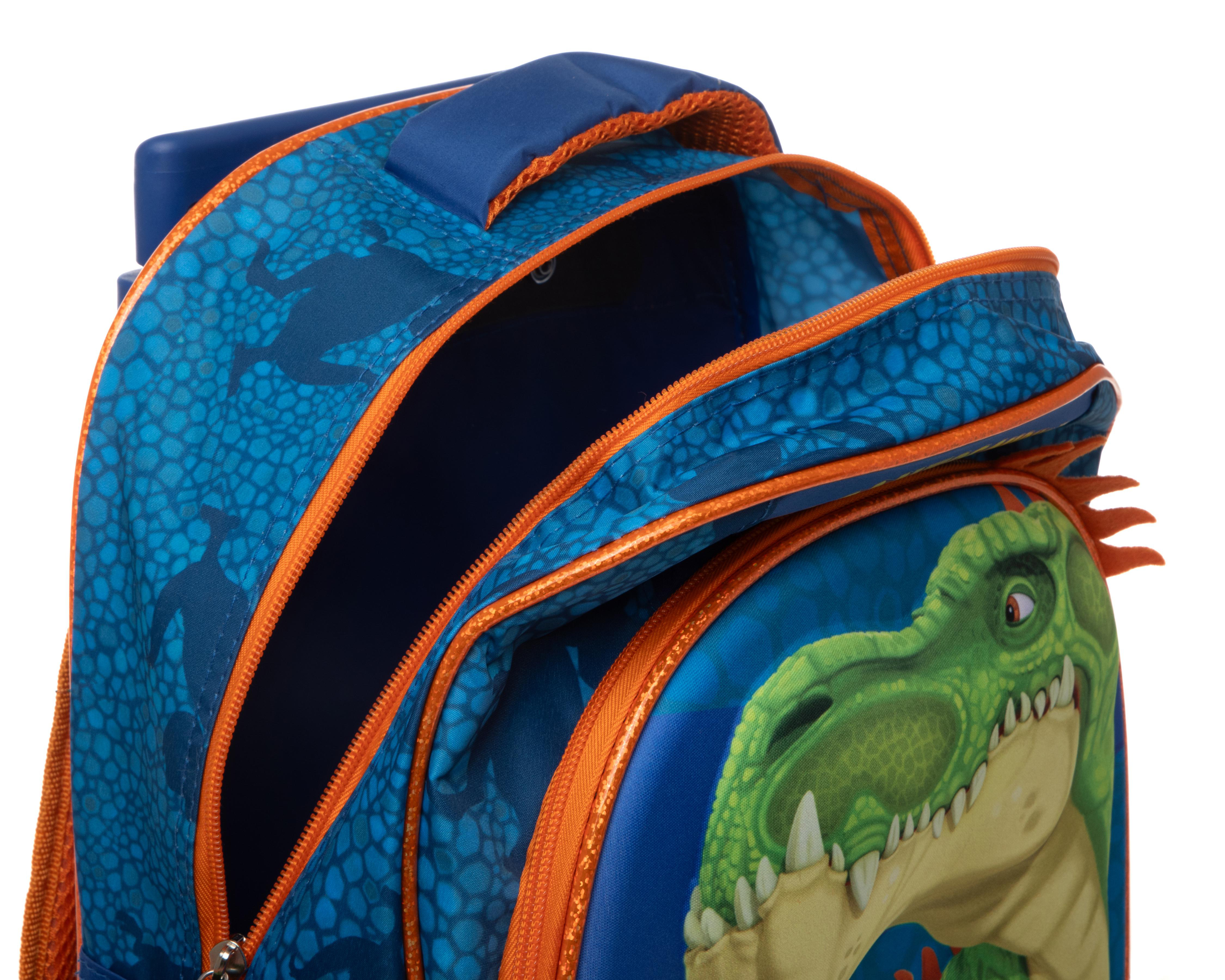 Foto 8 pulgar | Mochila con Ruedas Gigantosaurus Azul