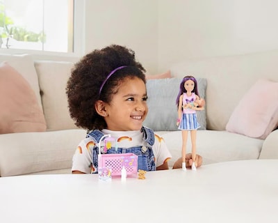 Foto 7 | Muñeca Barbie Set de Juego Skipper Hora de Dormir