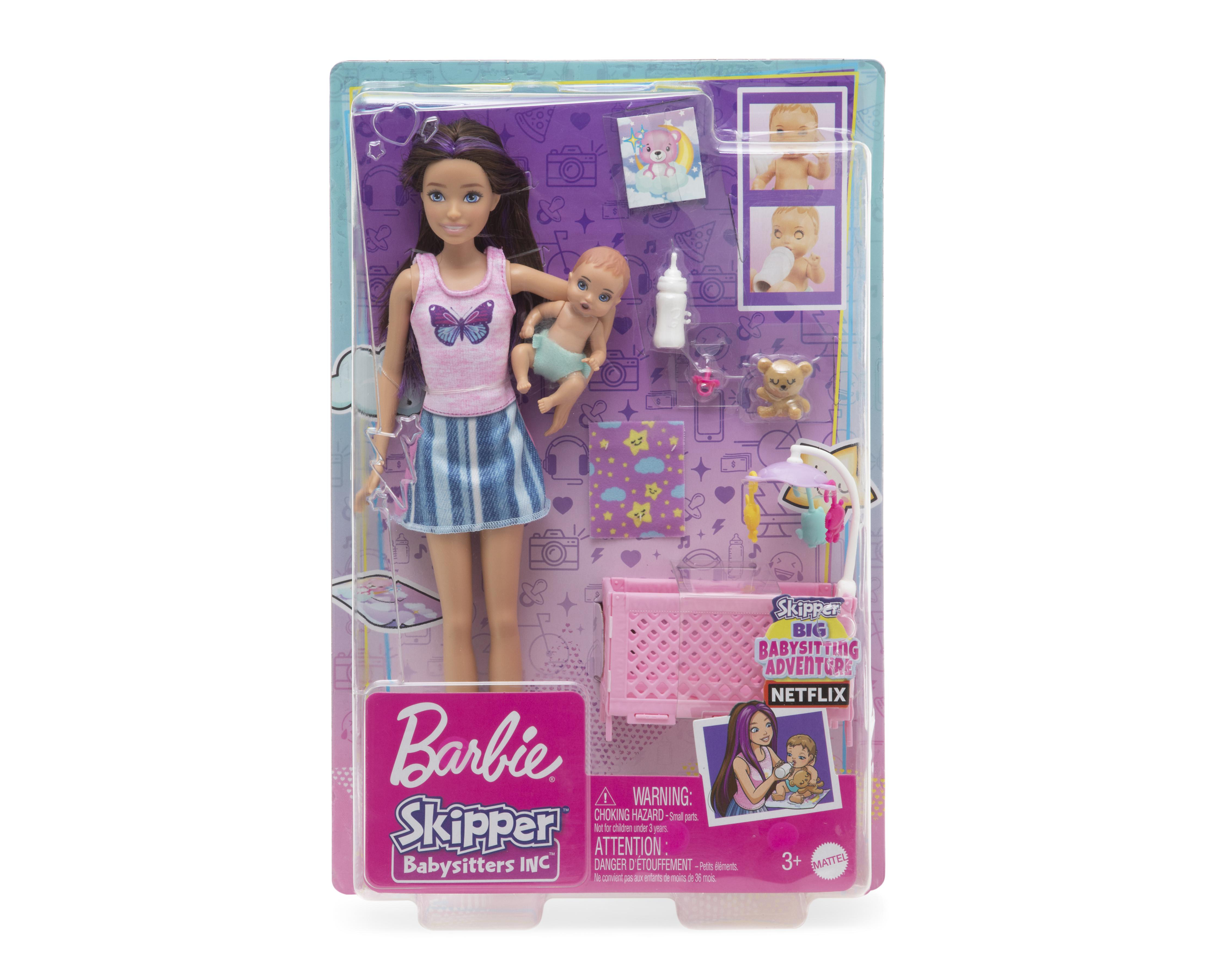 Foto 9 pulgar | Muñeca Barbie Set de Juego Skipper Hora de Dormir