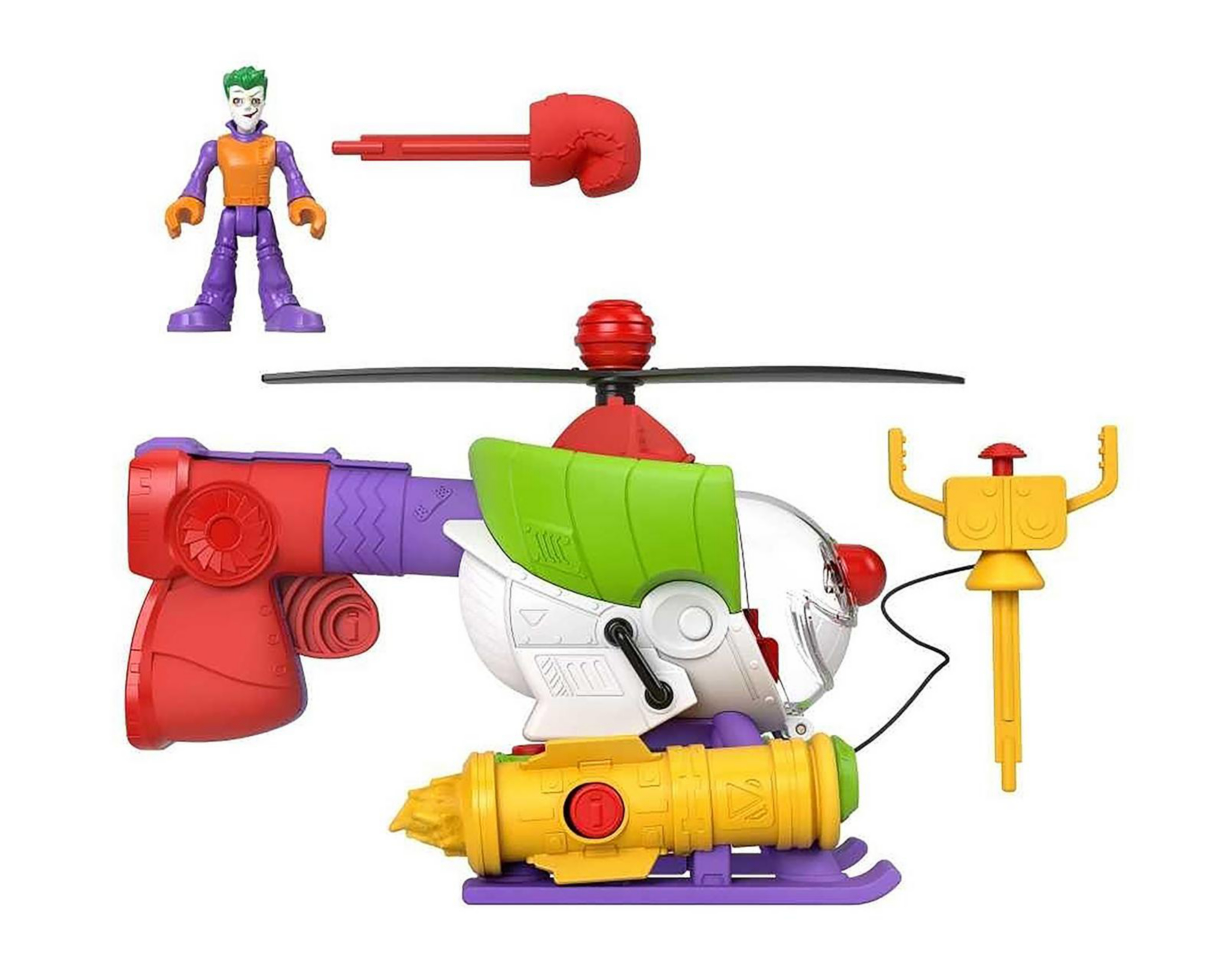 Foto 4 pulgar | Robocóptero del Joker Imaginext Fisher Price DC Super Friends