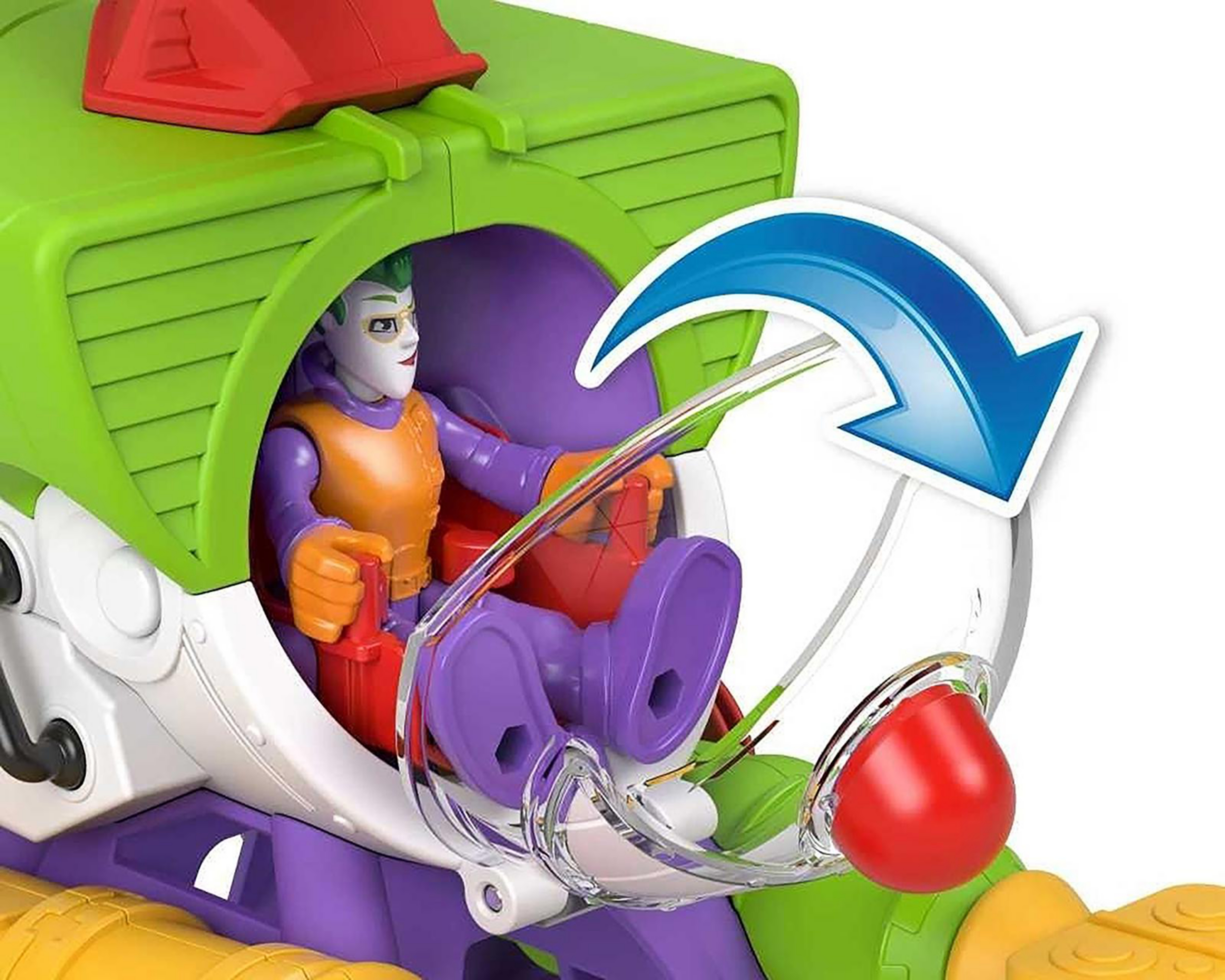 Foto 6 | Robocóptero del Joker Imaginext Fisher Price DC Super Friends