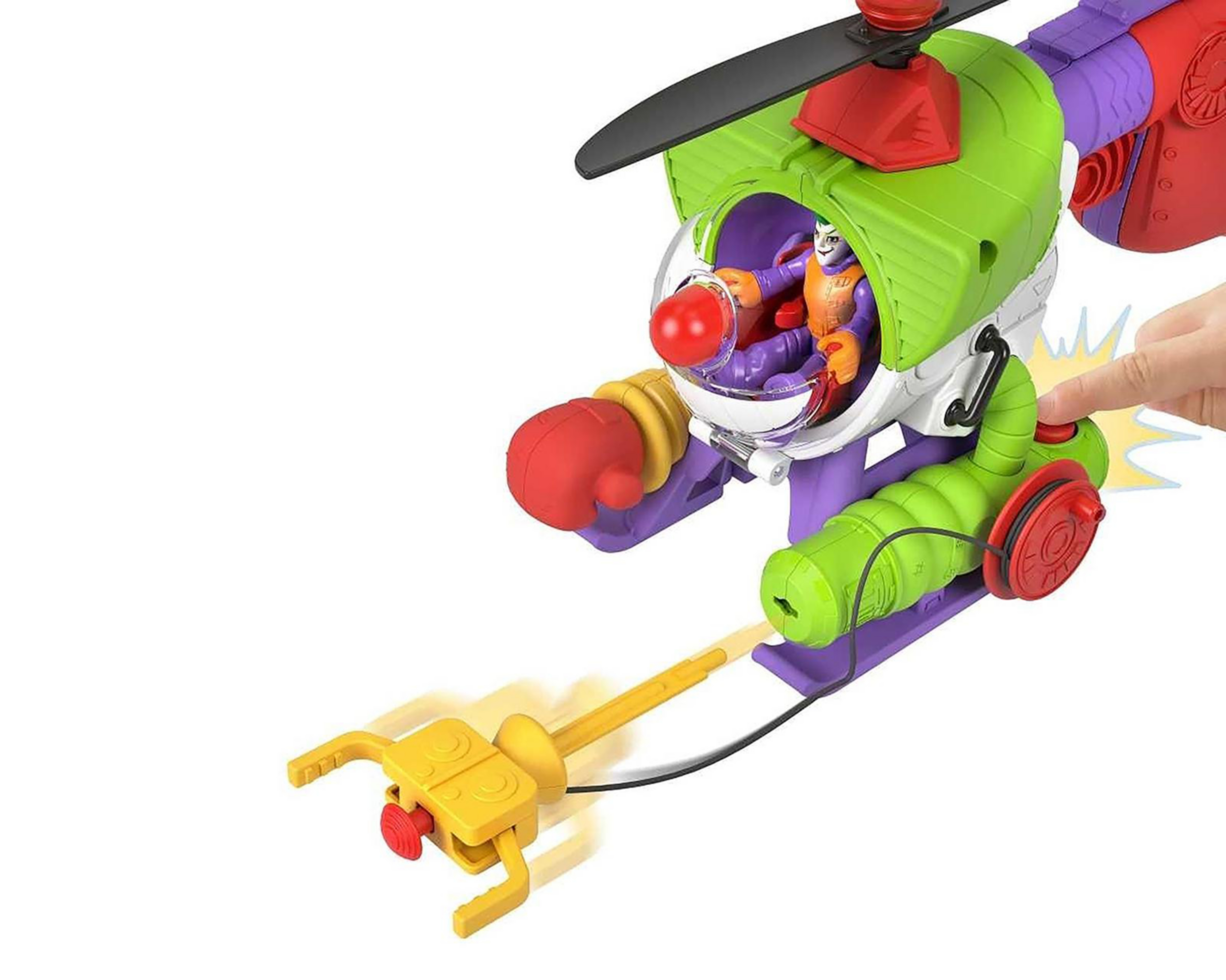 Foto 8 | Robocóptero del Joker Imaginext Fisher Price DC Super Friends