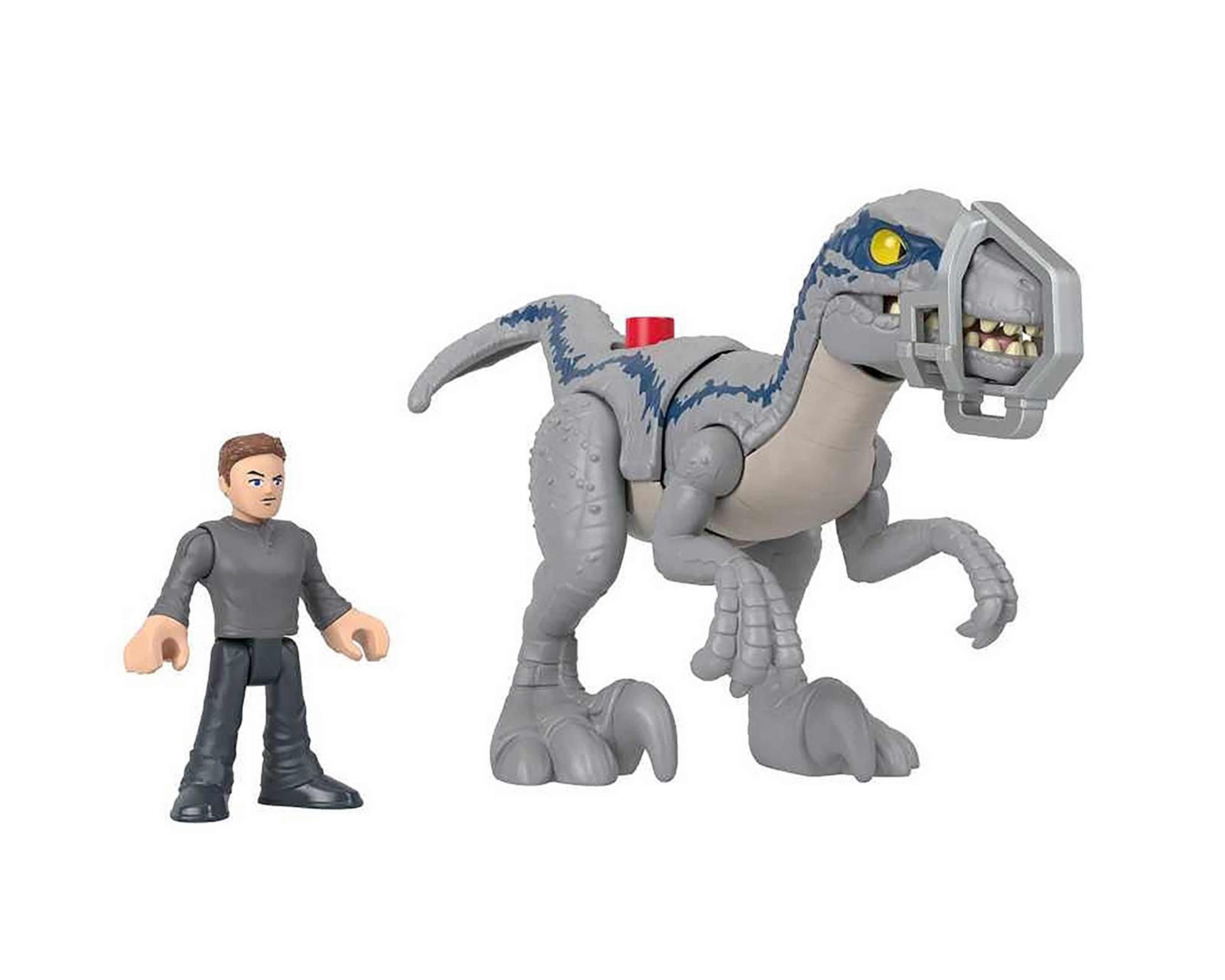 Foto 3 pulgar | Blue y Owen Imaginext Fisher Price Jurassic World