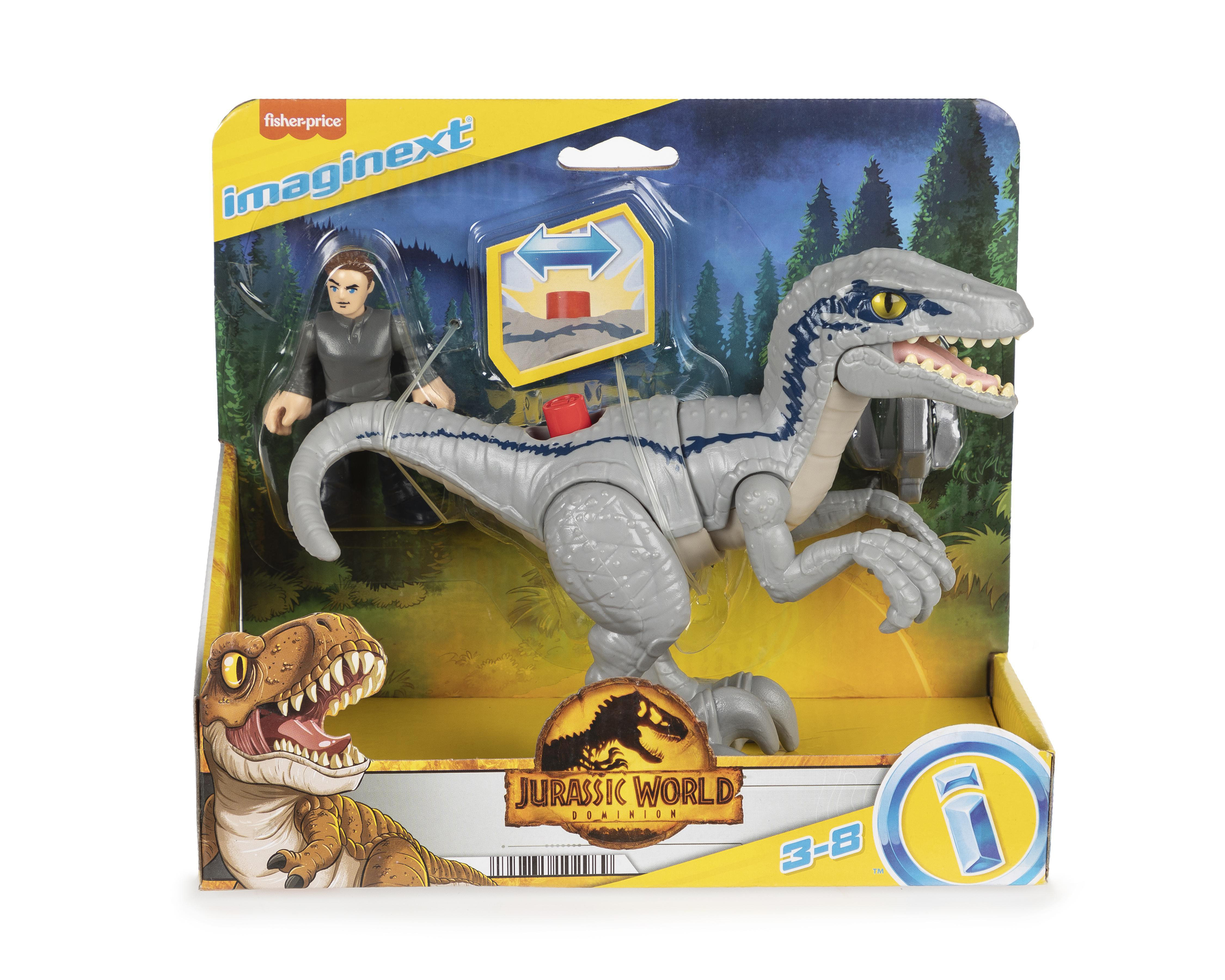 Foto 6 pulgar | Blue y Owen Imaginext Fisher Price Jurassic World