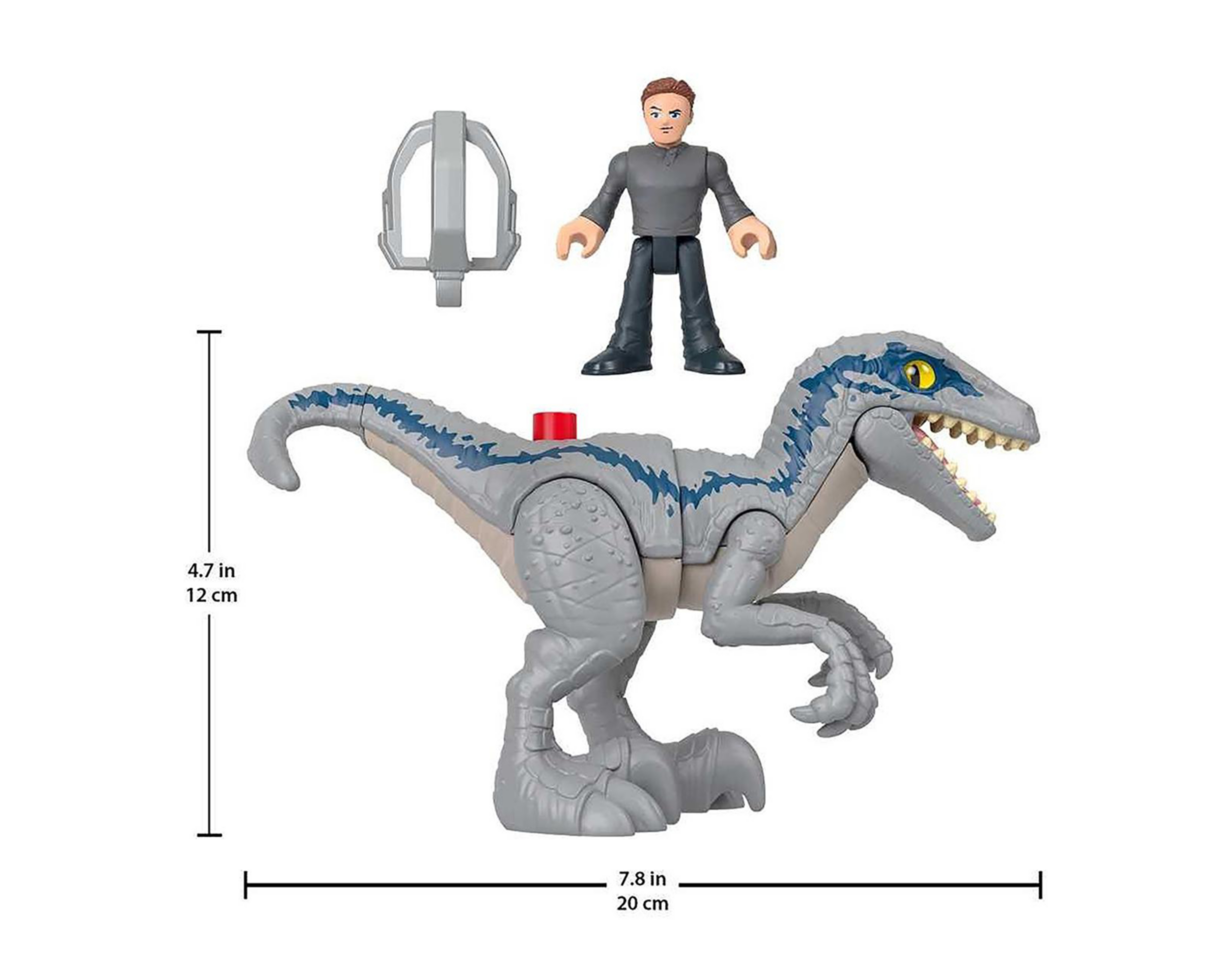 Foto 8 pulgar | Blue y Owen Imaginext Fisher Price Jurassic World