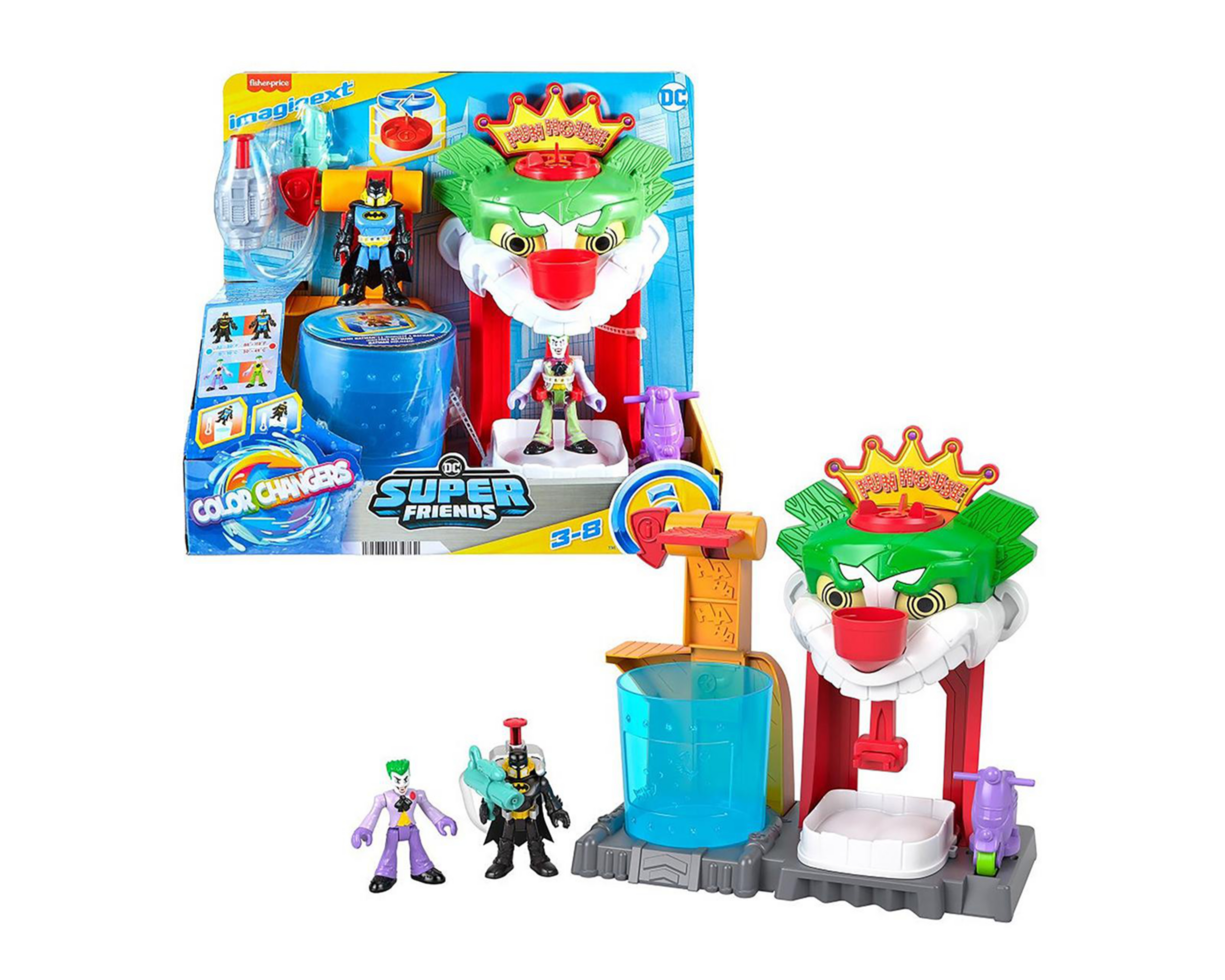 Foto 2 pulgar | Joker y la Casa de la Risa Imaginext Fisher Price Super Friends