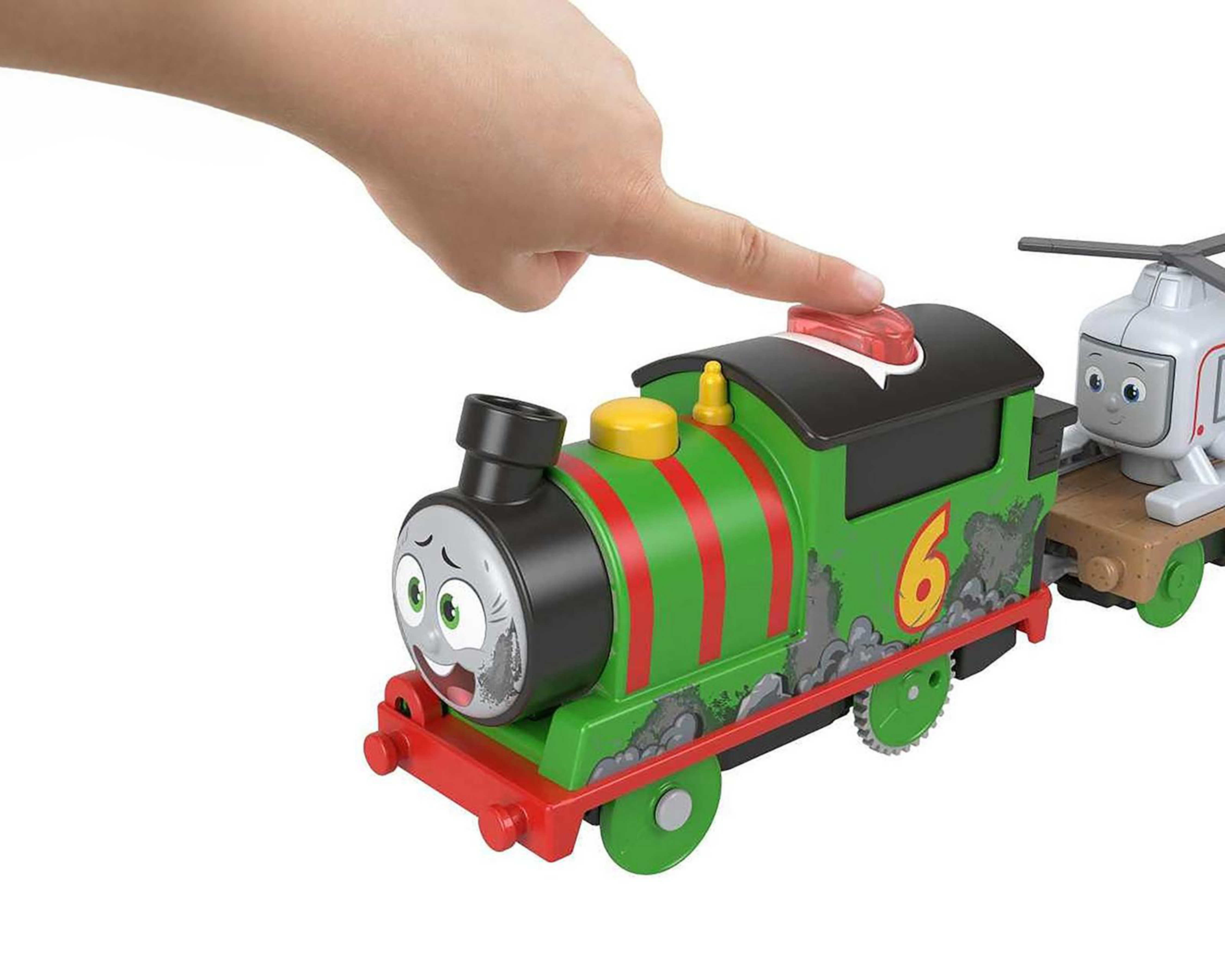 Foto 3 pulgar | Percy Parlante con Harold Fisher Price Thomas & Friends