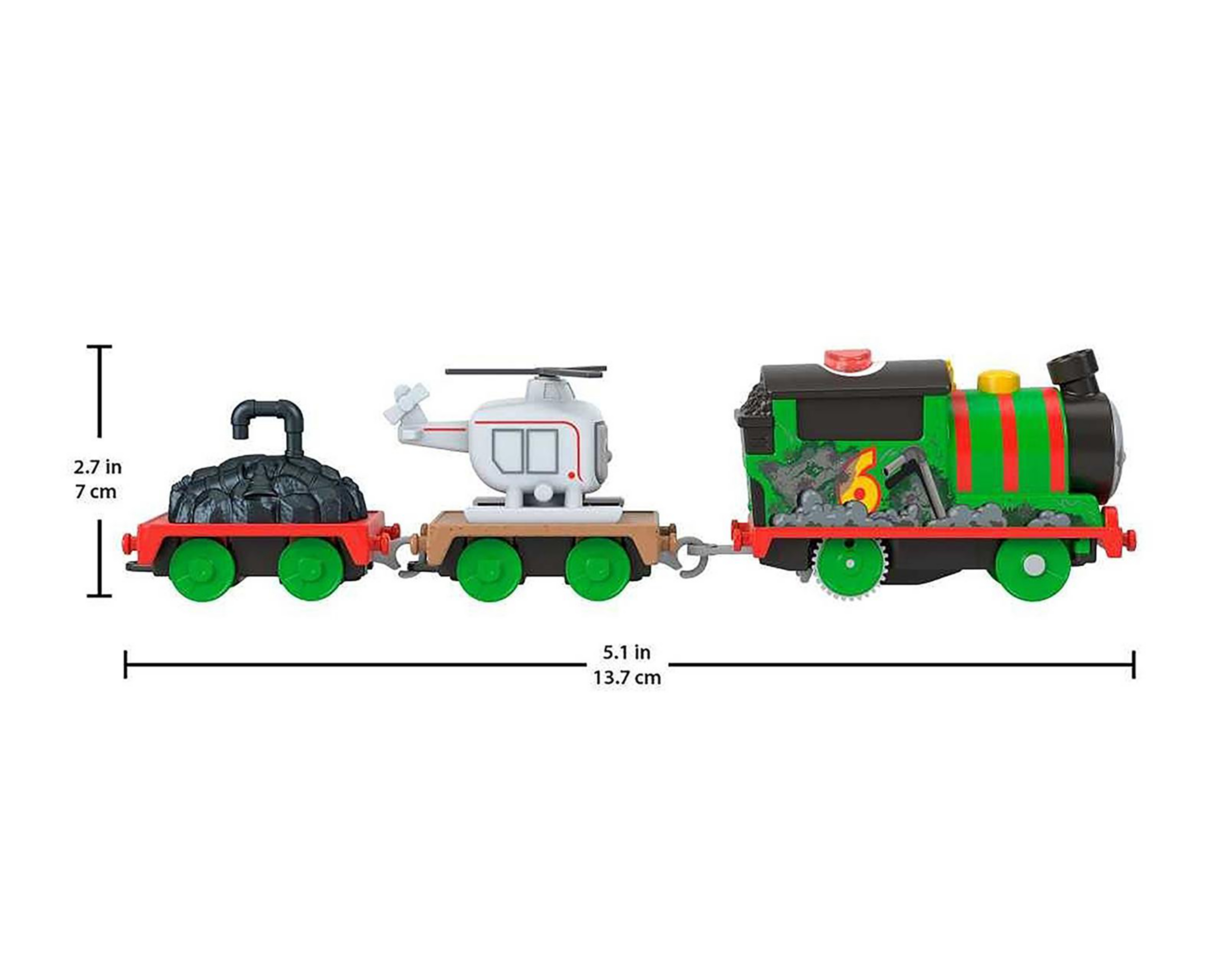 Foto 9 pulgar | Percy Parlante con Harold Fisher Price Thomas & Friends