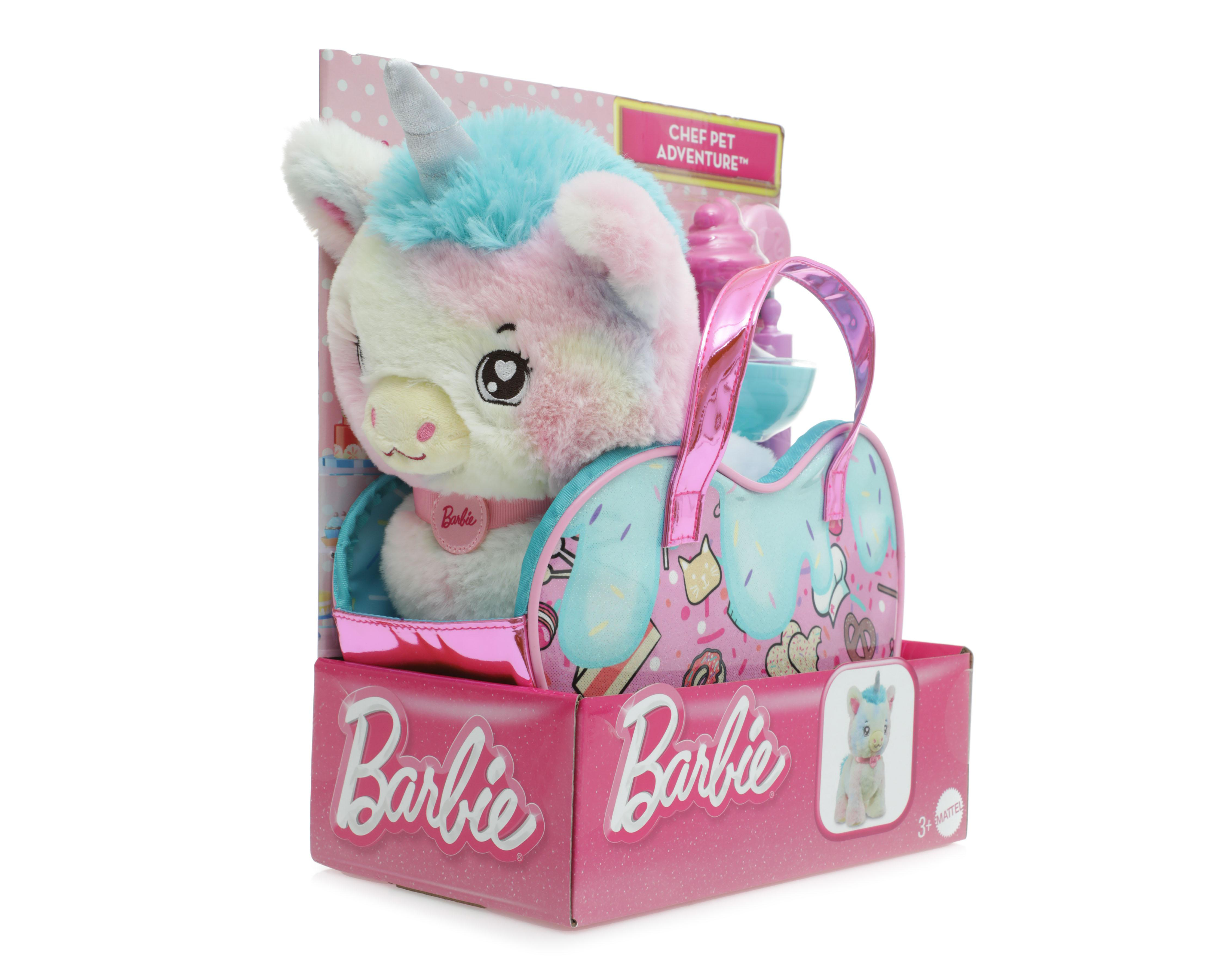 Foto 3 pulgar | Peluche Chef Pet Adventure Barbie Unicornio