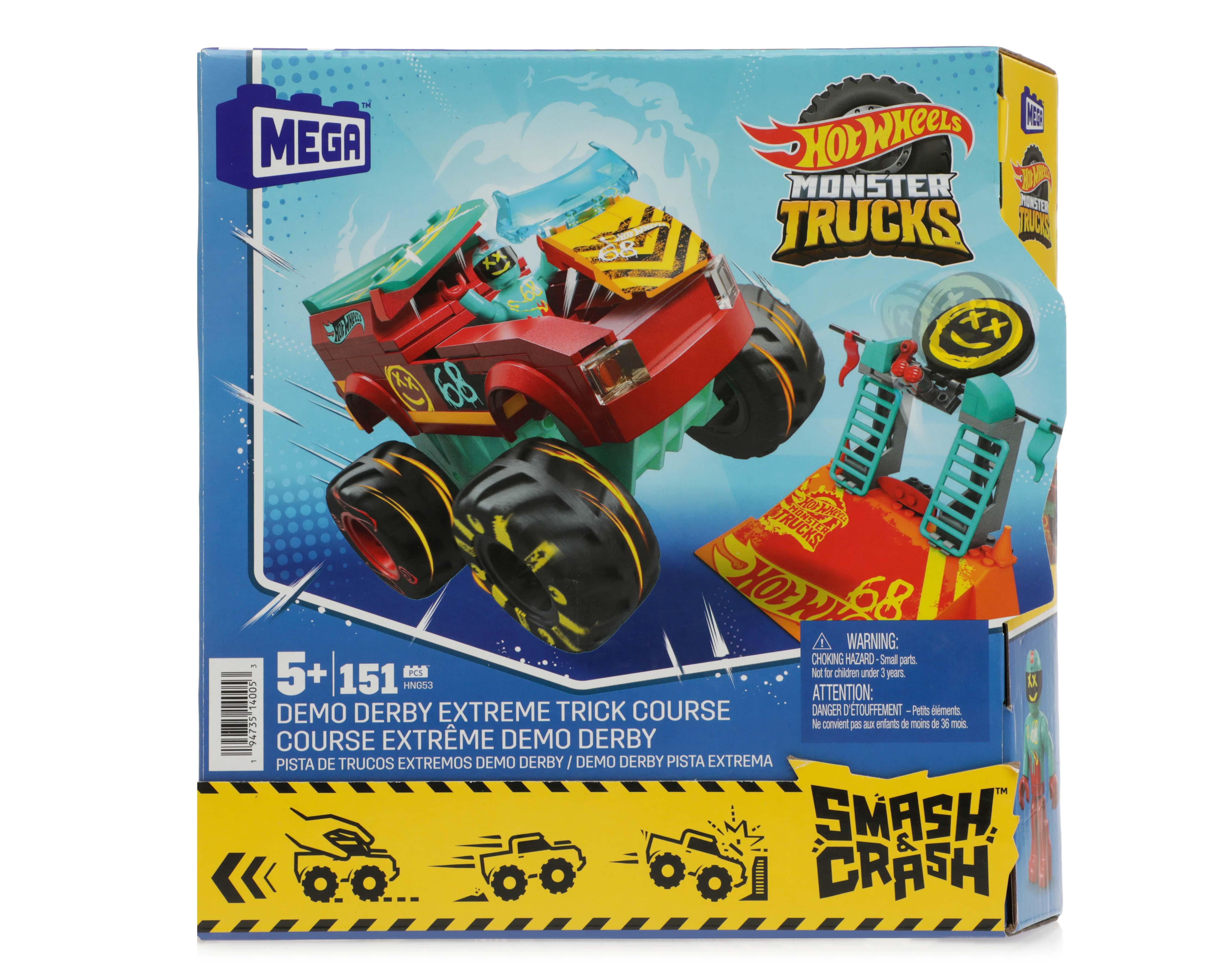 Foto 5 pulgar | Pista de Trucos Extremos Demo Derby Mega Hot Wheels Monster Trucks Smash & Crash