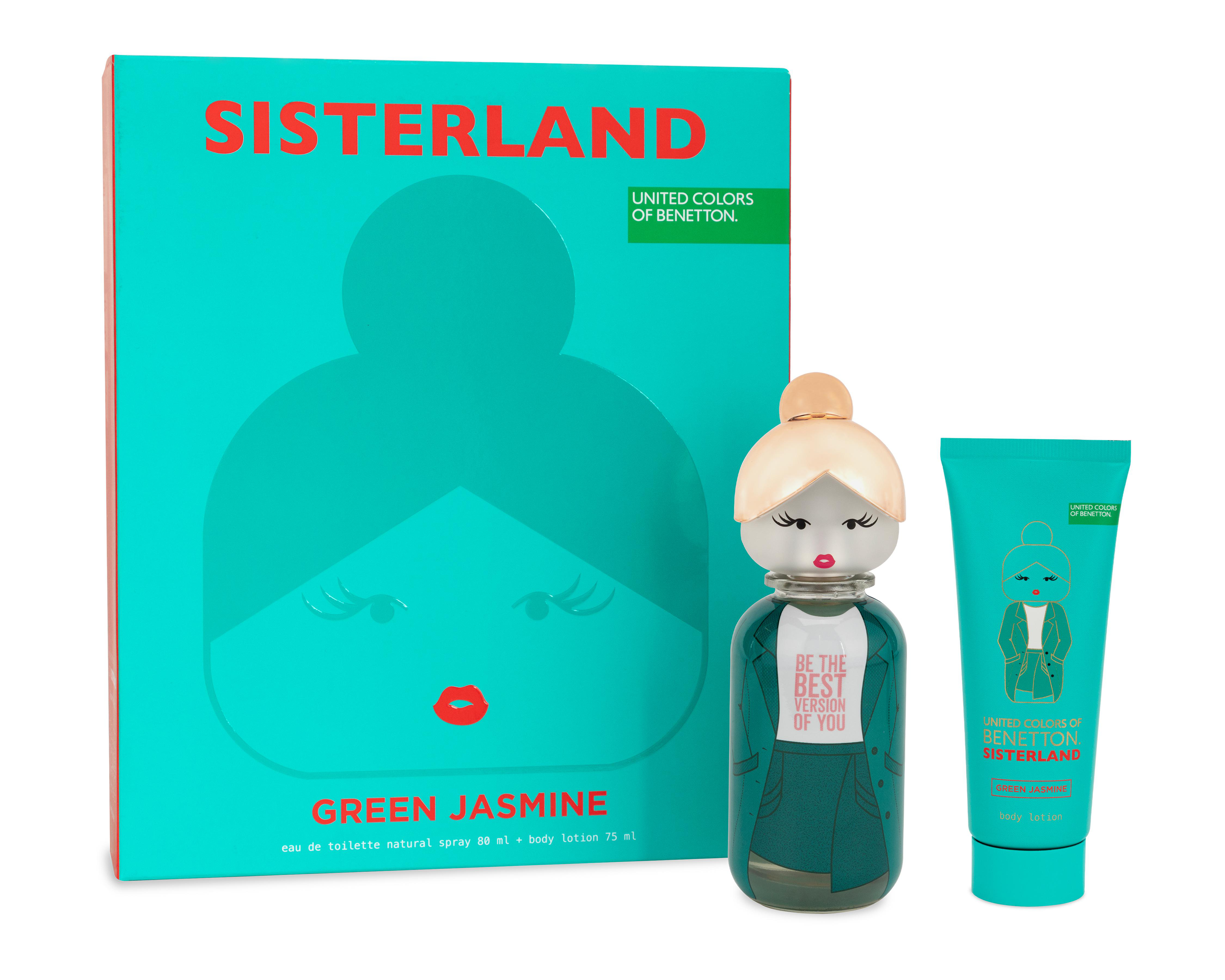 Foto 2 pulgar | Estuche para Mujer United Colors of Benetton Sisterland Green Jasmine 2 Piezas