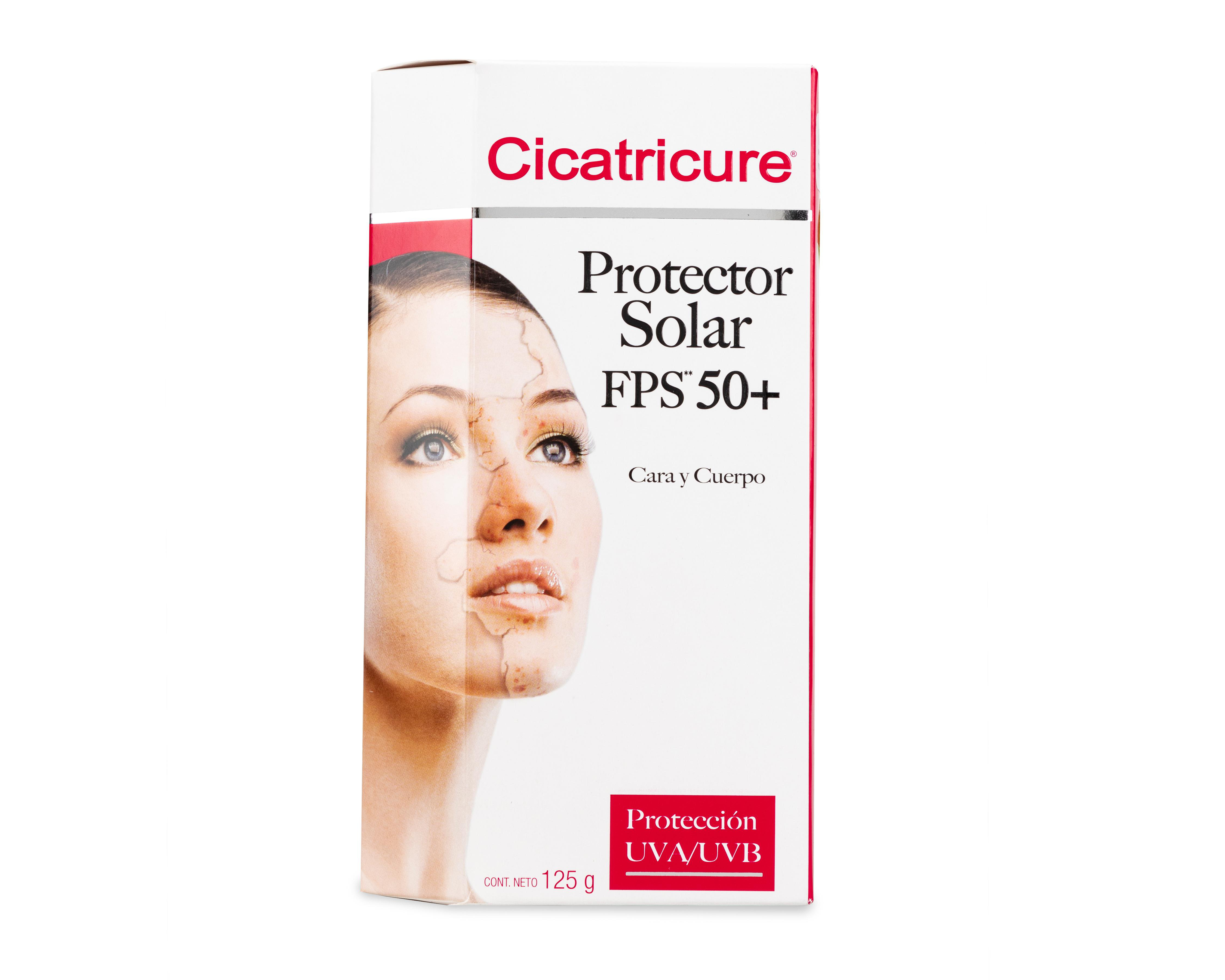 Protector Solar Cicatricure para Cara y Cuerpo FPS 50+ 125 g