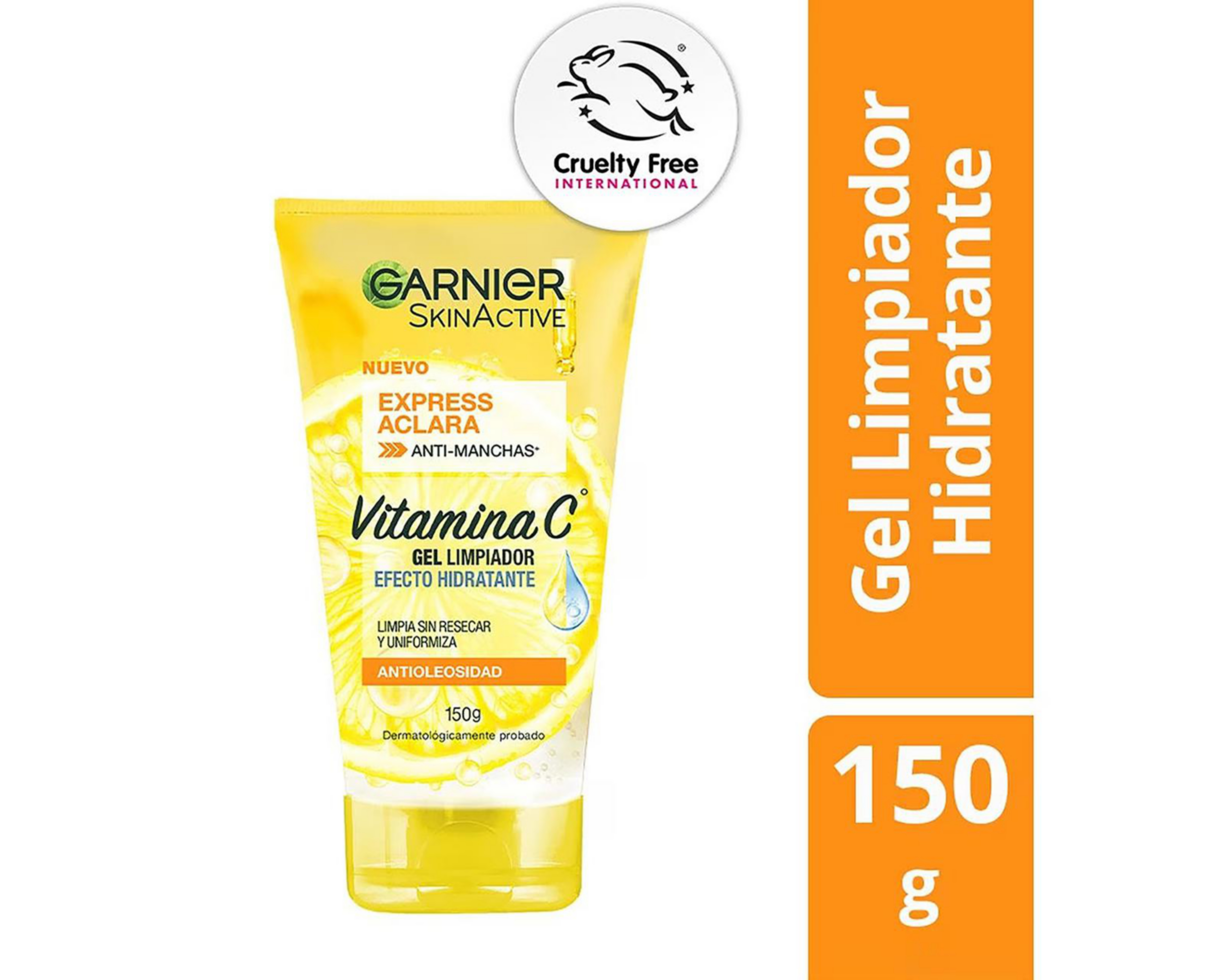 Foto 5 pulgar | Gel Limpiador Garnier Skin Active Express Aclara Vitamina C 150 g