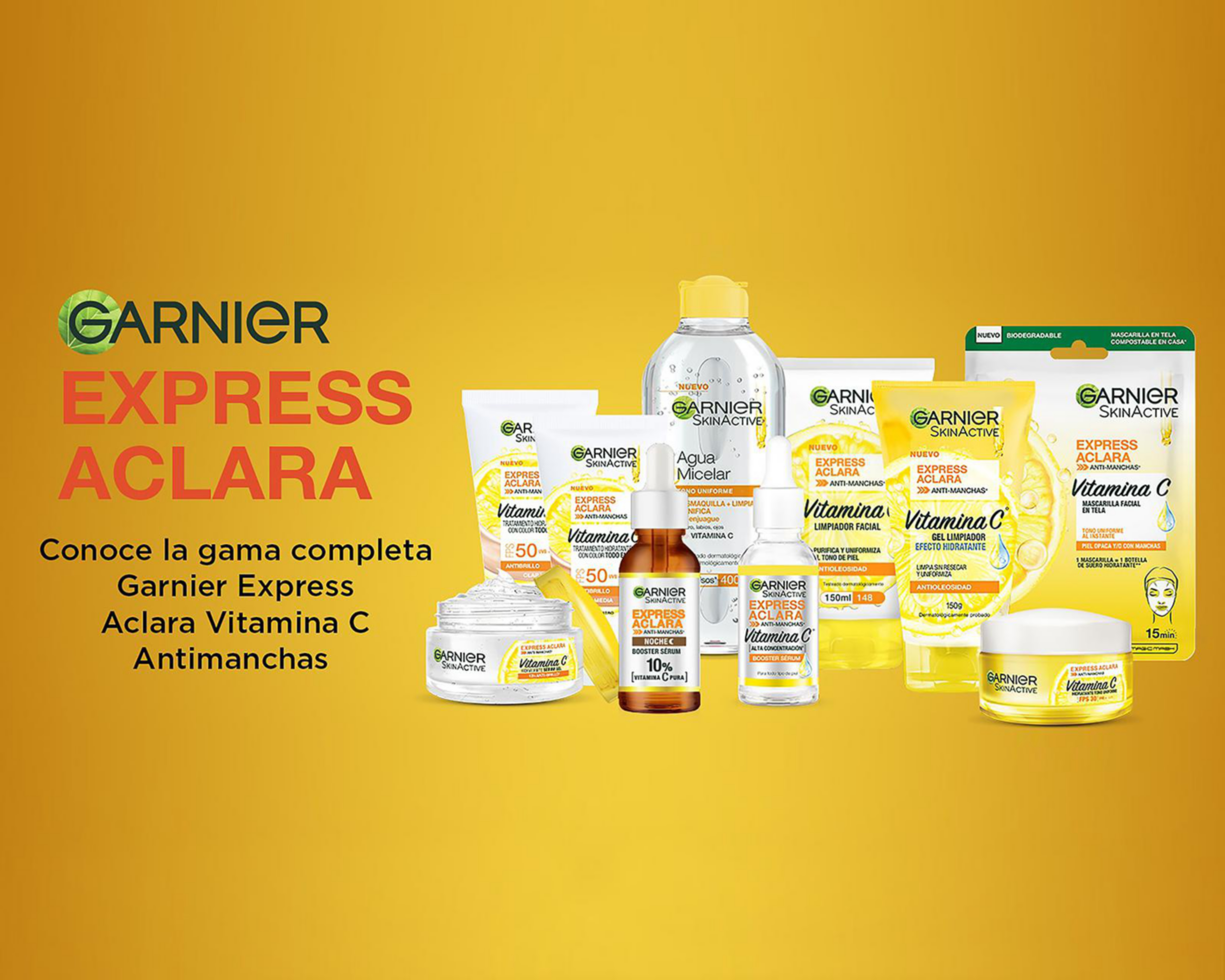 Foto 6 pulgar | Gel Limpiador Garnier Skin Active Express Aclara Vitamina C 150 g