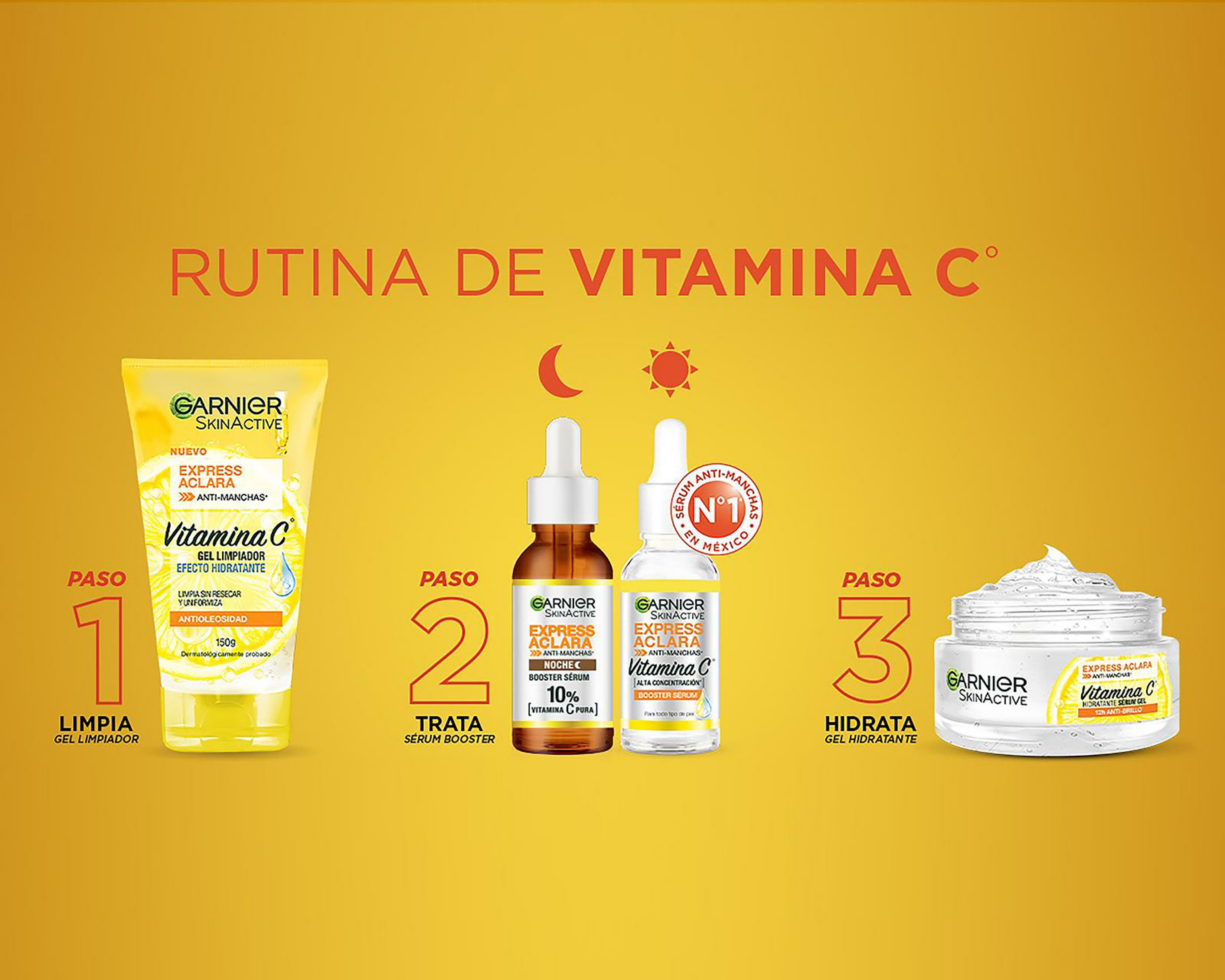 Foto 7 pulgar | Gel Limpiador Garnier Skin Active Express Aclara Vitamina C 150 g