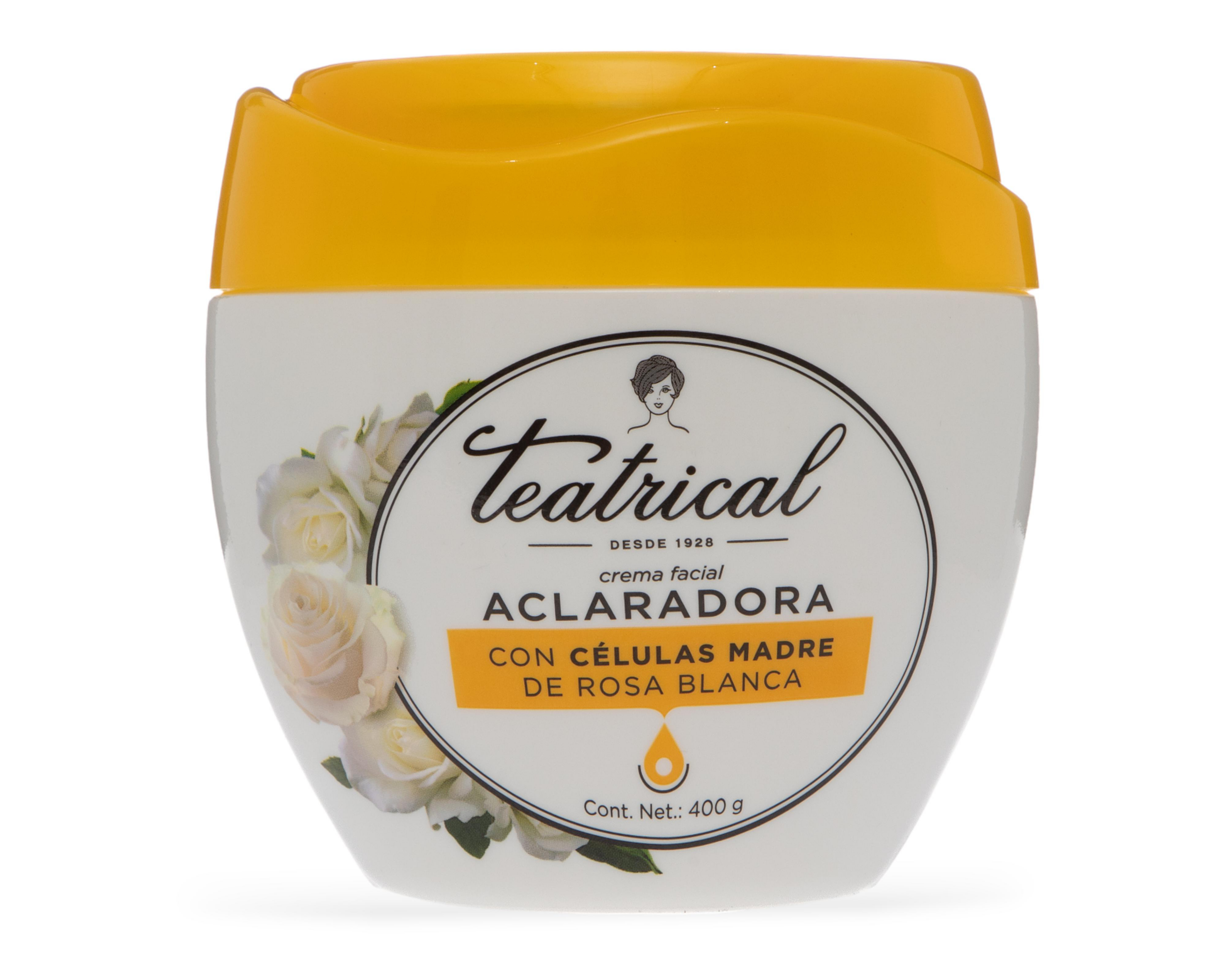 Foto 3 pulgar | Crema Facial Teatrical Aclaradora con Células Madre de Rosa Blanca 400 + 100 g