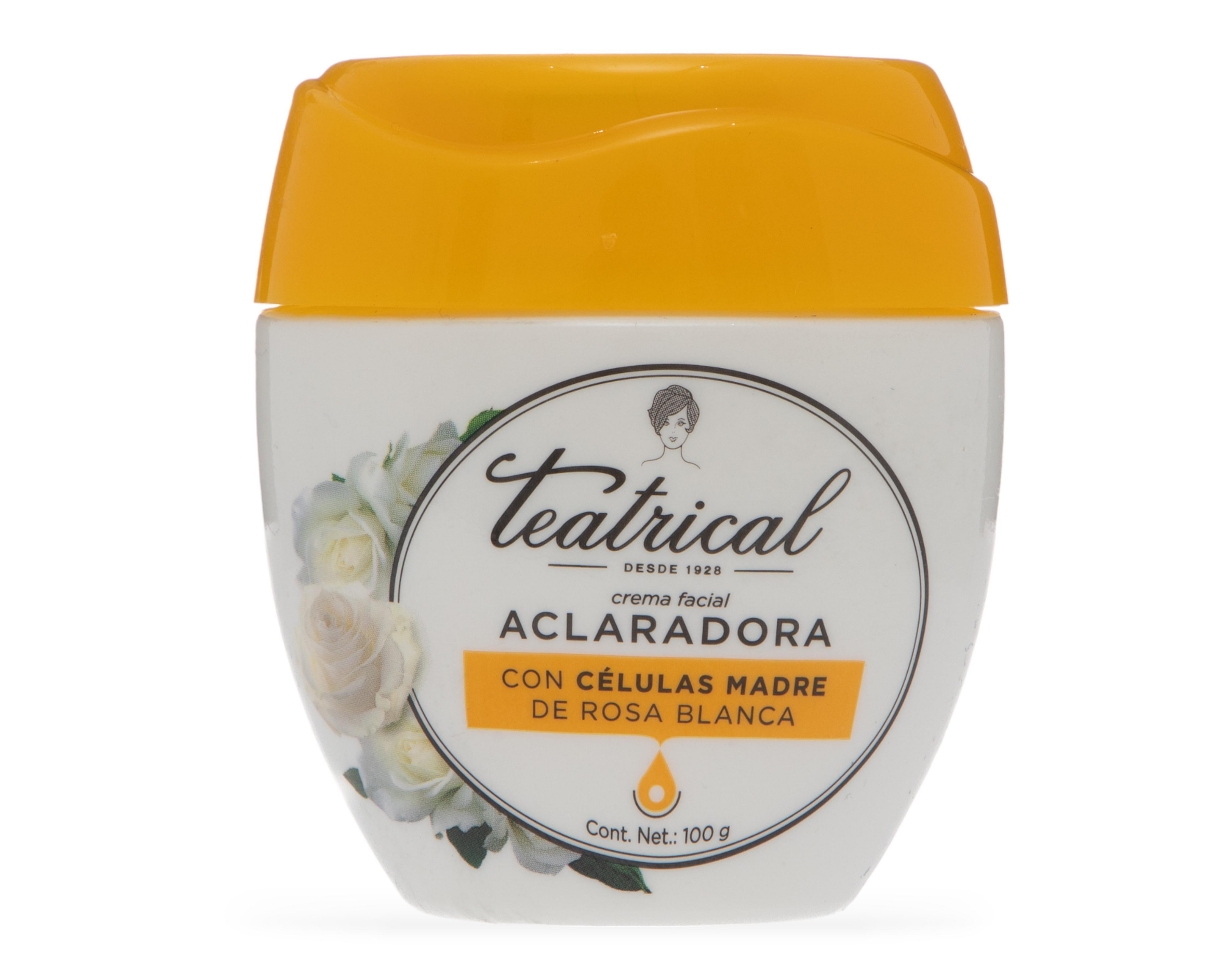 Foto 4 pulgar | Crema Facial Teatrical Aclaradora con Células Madre de Rosa Blanca 400 + 100 g