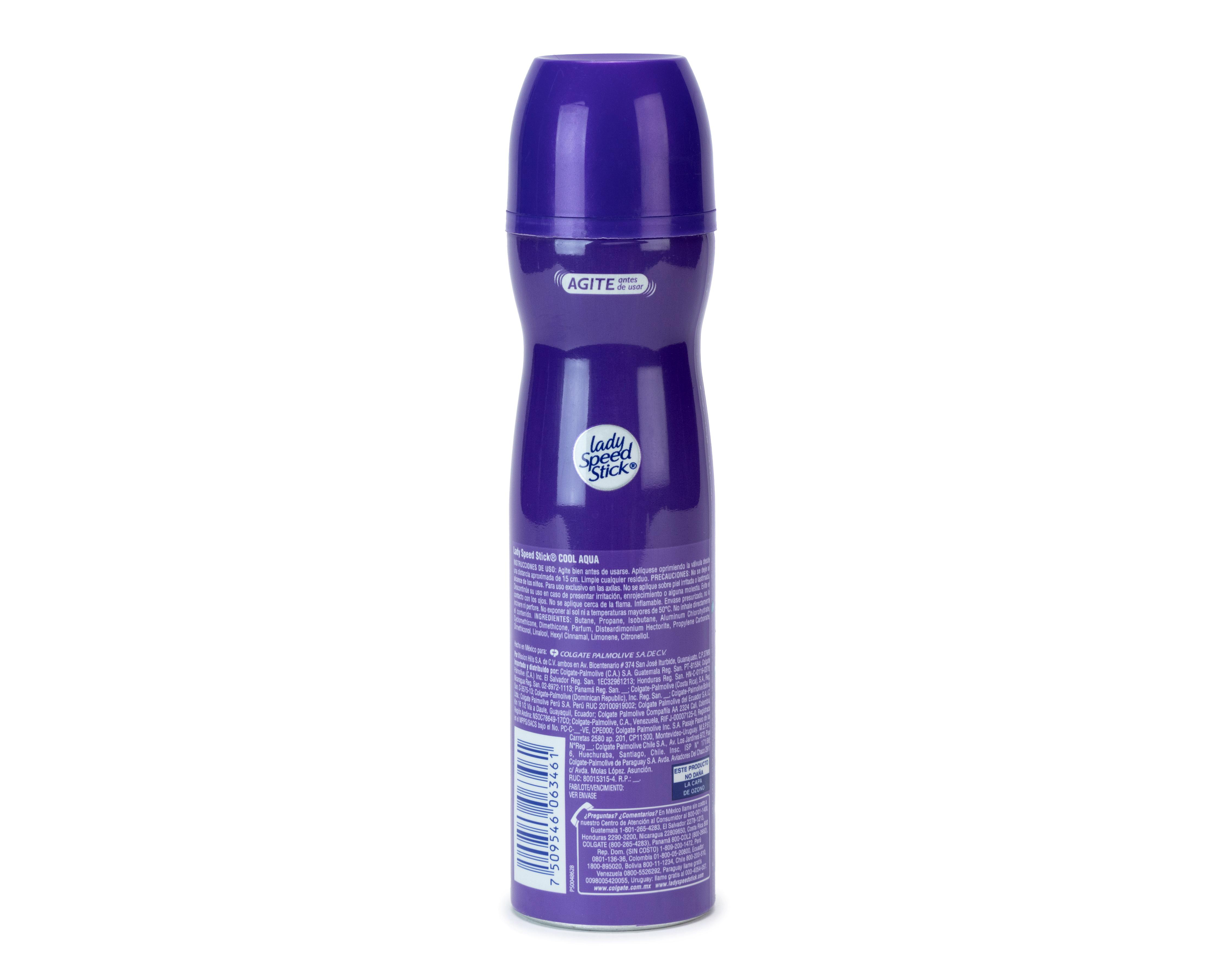 Foto 3 pulgar | Desodorante en Aerosol Lady Speed Stick Cool Aqua 150 ml