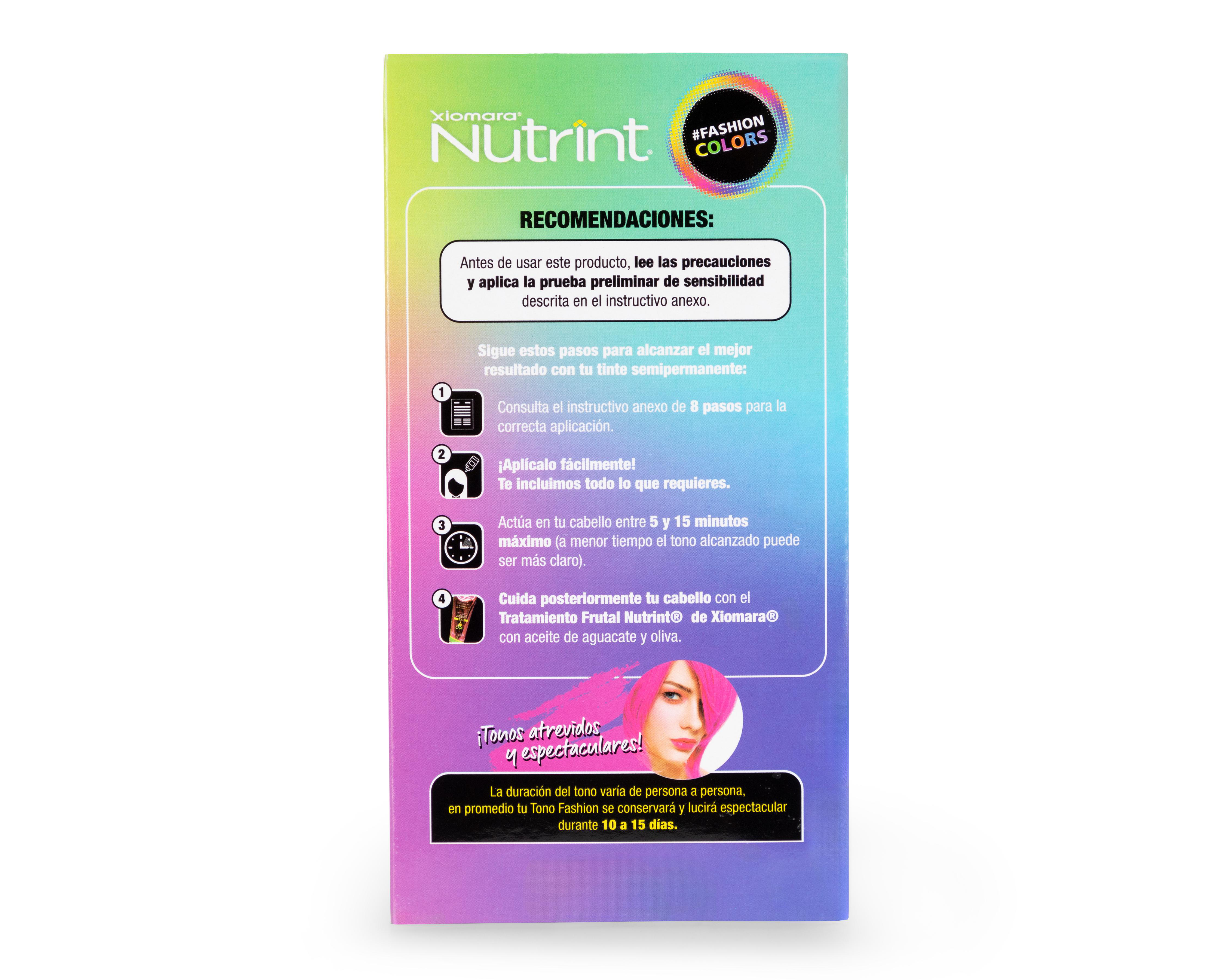 Foto 3 pulgar | Tinte para Cabello Xiomara Nutrint Rosa Neón