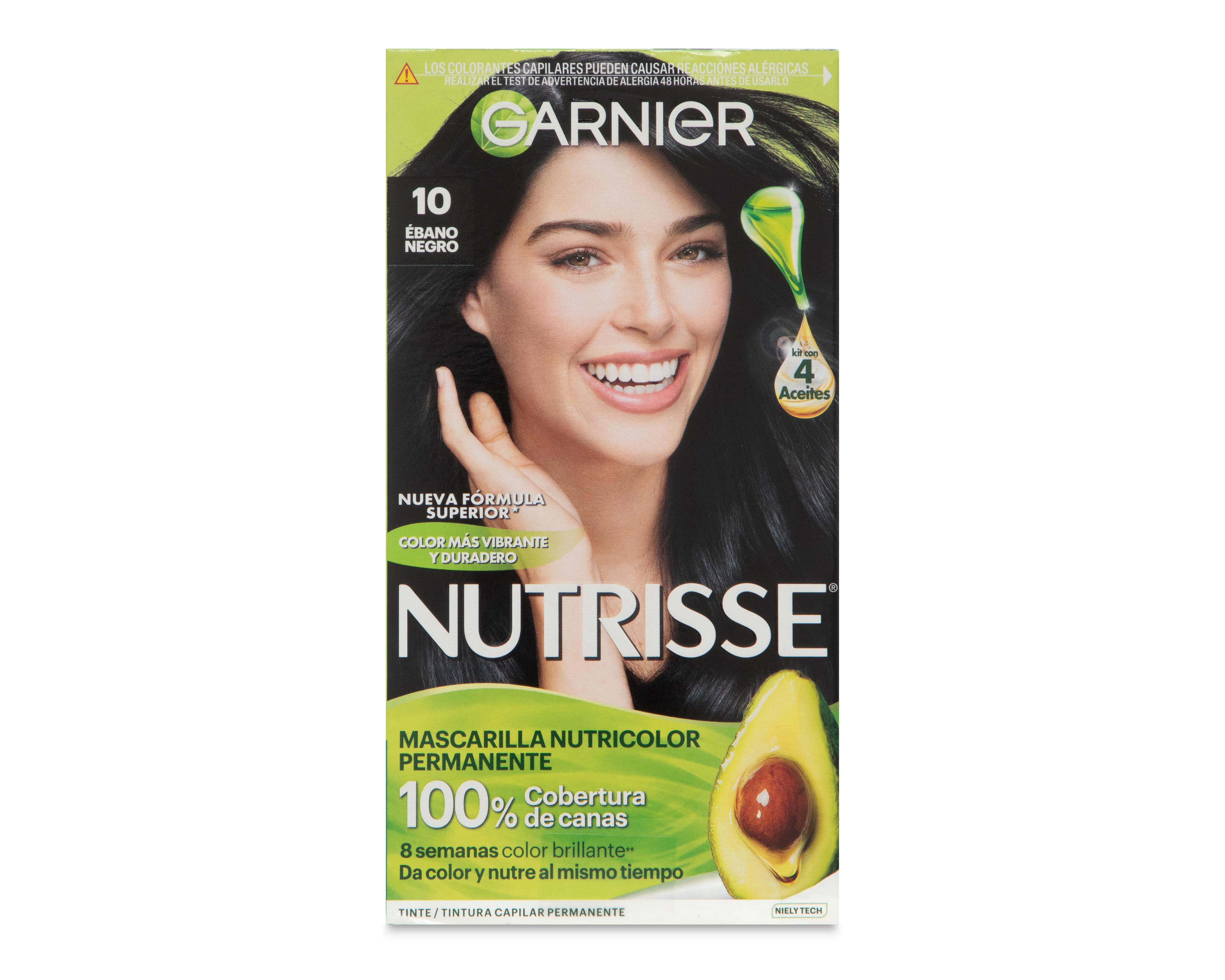 Foto 1 | Tinte para Cabello Garnier Nutrisse 10 Ébano Negro