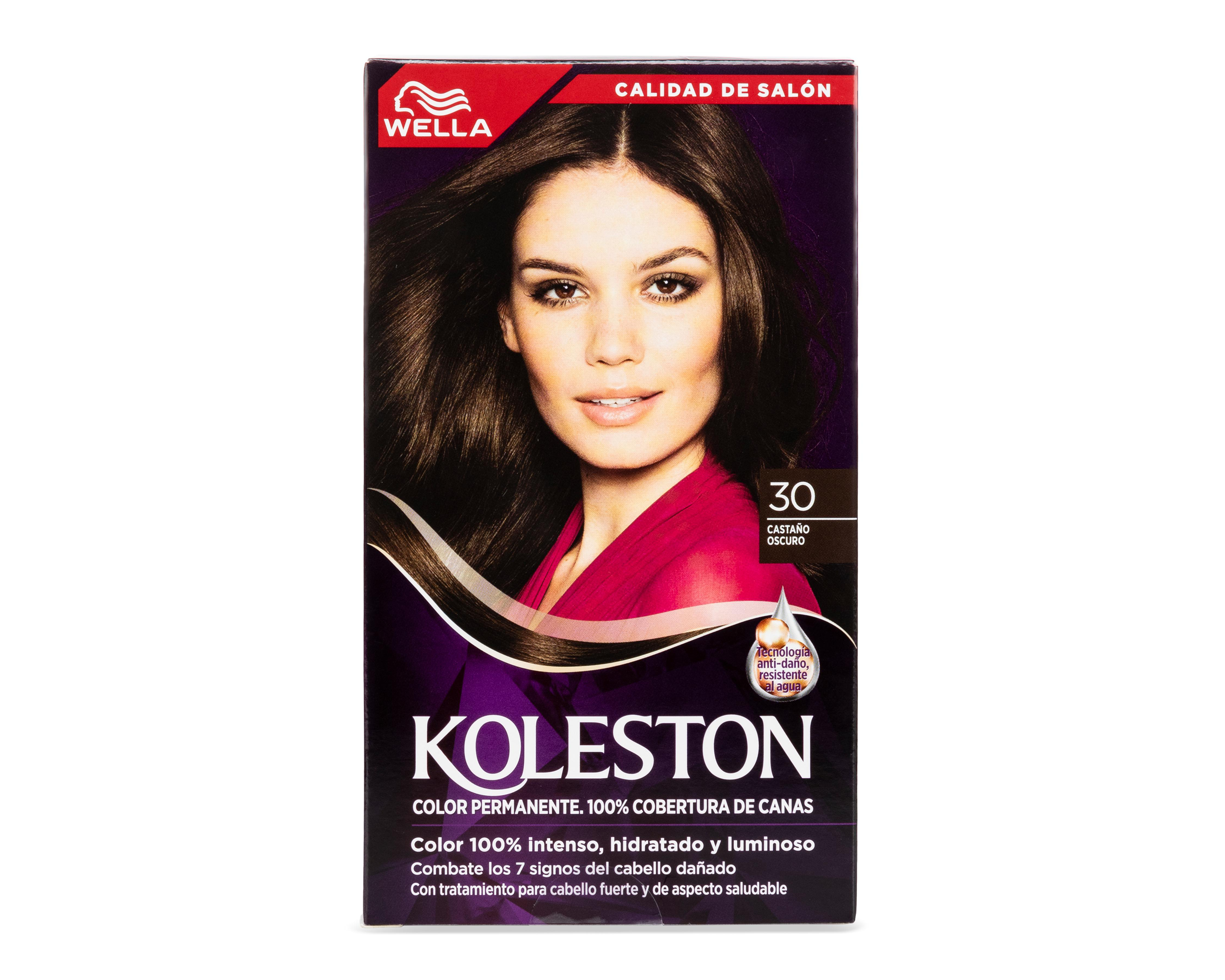 Tinte para Cabello Koleston 30 Castaño Oscuro