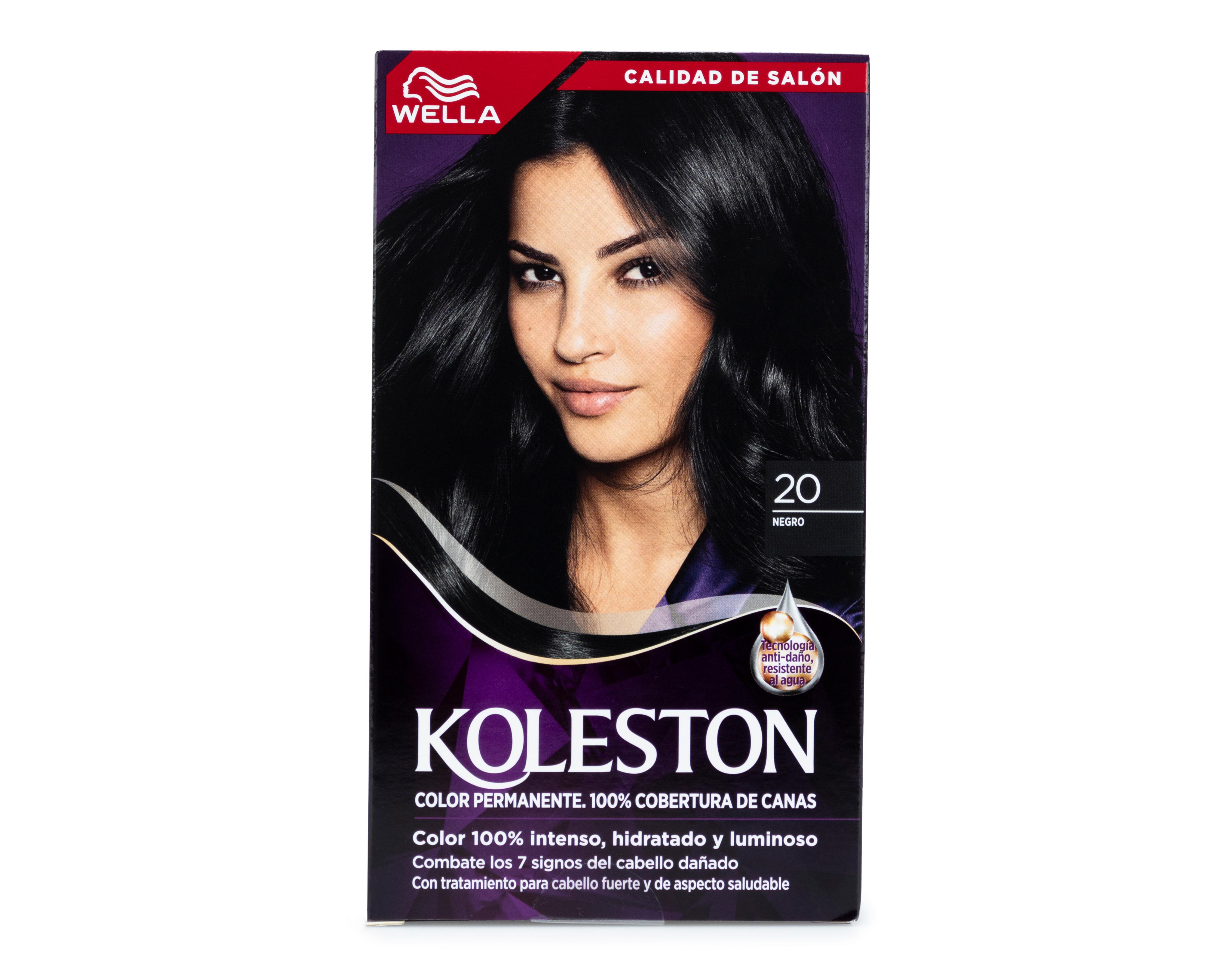 Tinte para Cabello Koleston 20 Negro $89