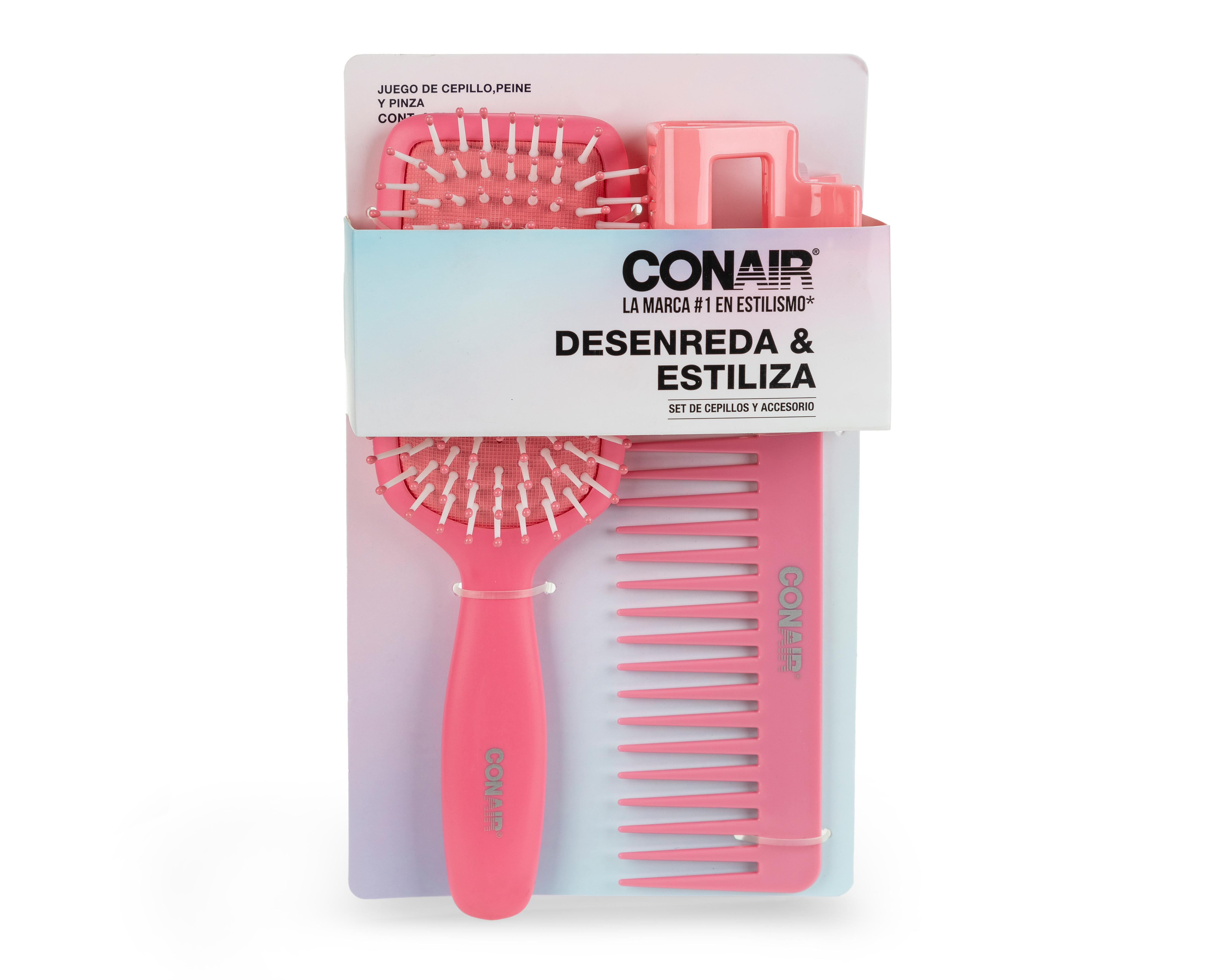 Foto 4 pulgar | Cepillo para Cabello Conair Desenreda y Estiliza 3 Piezas