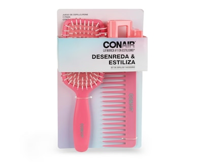 Foto 3 | Cepillo para Cabello Conair Desenreda y Estiliza 3 Piezas