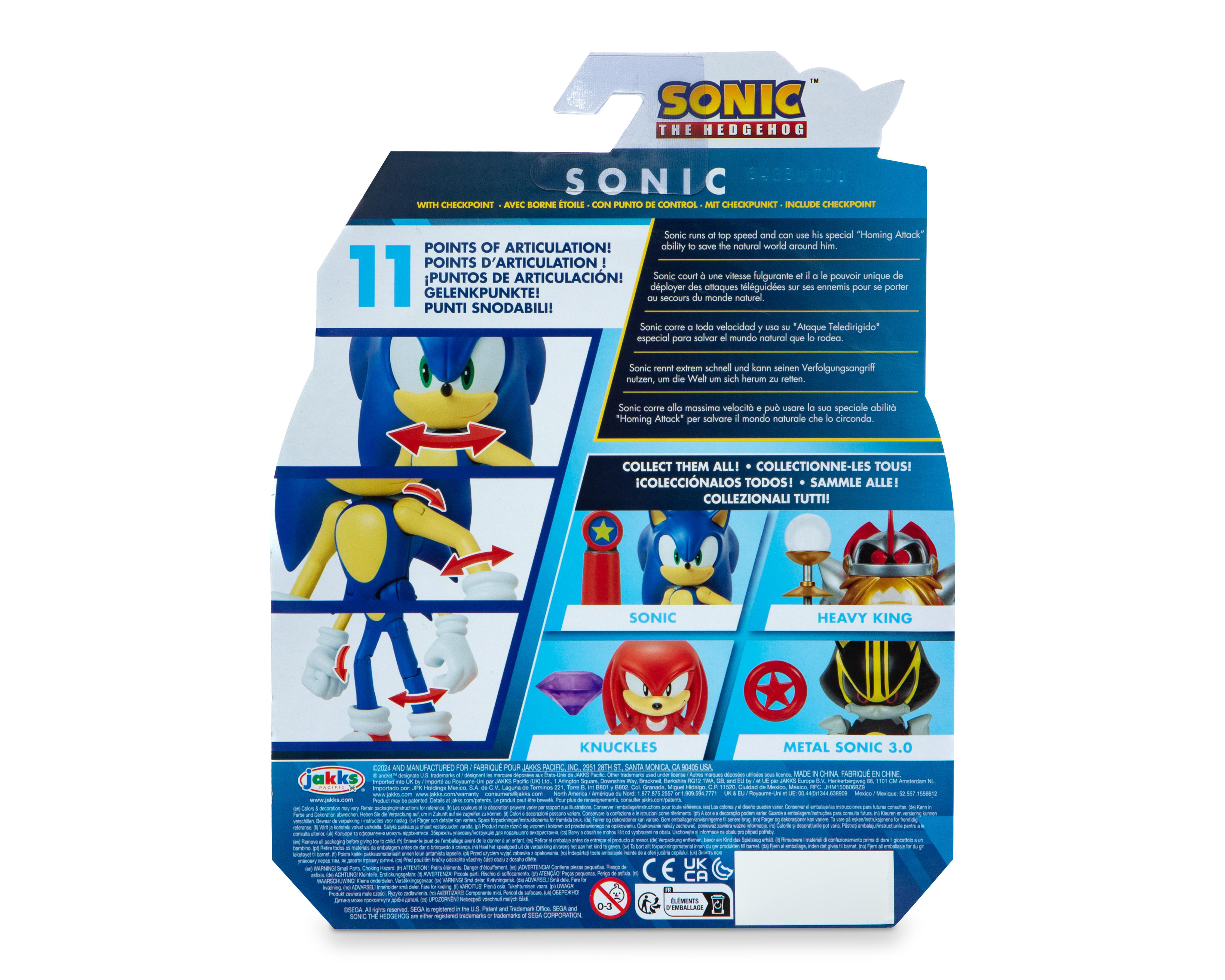 Foto 5 pulgar | Figura de Acción Sonic The Hedgehog 1 Pieza al Azar