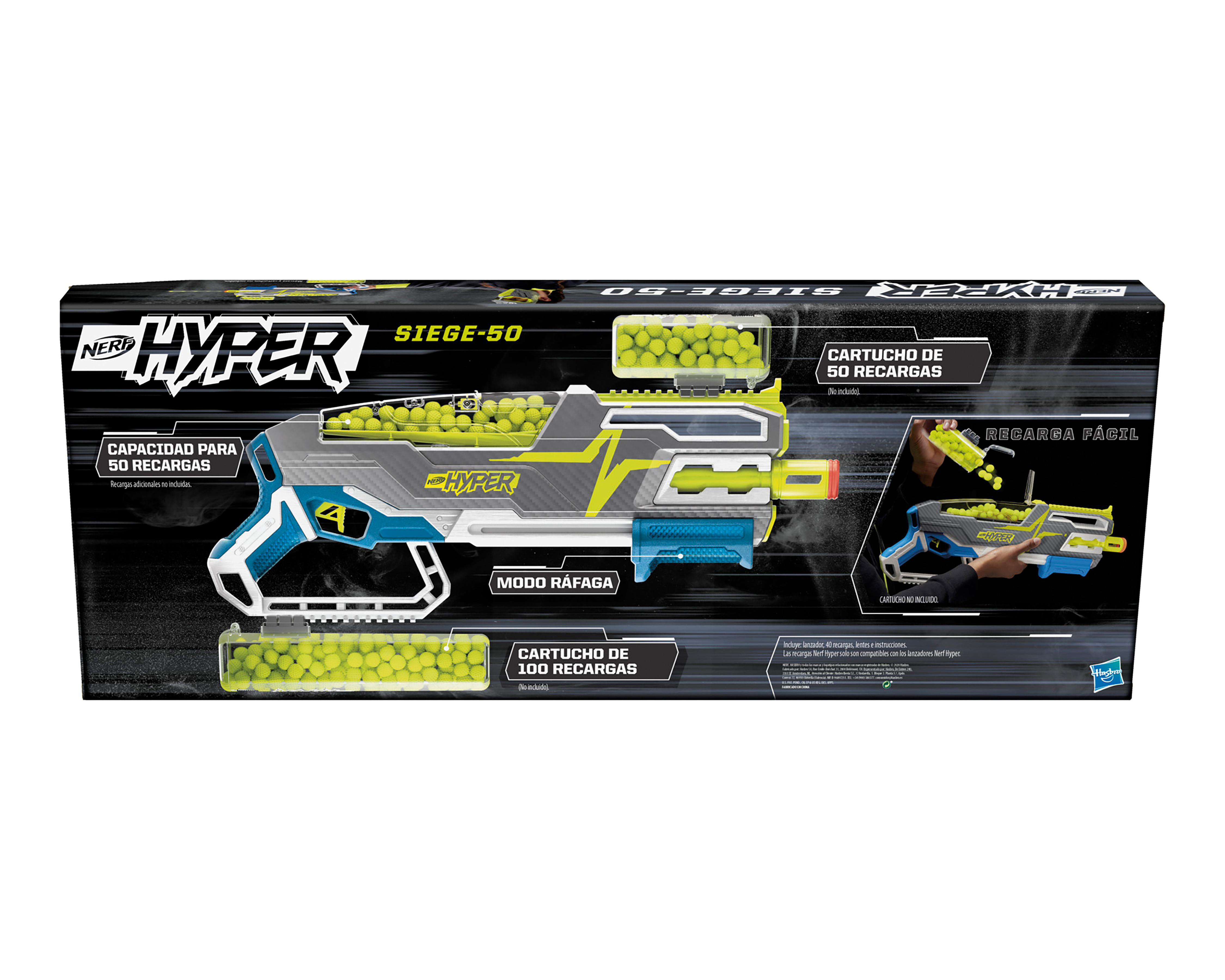 Foto 6 pulgar | Lanzador Nerf Hyper Siege-50