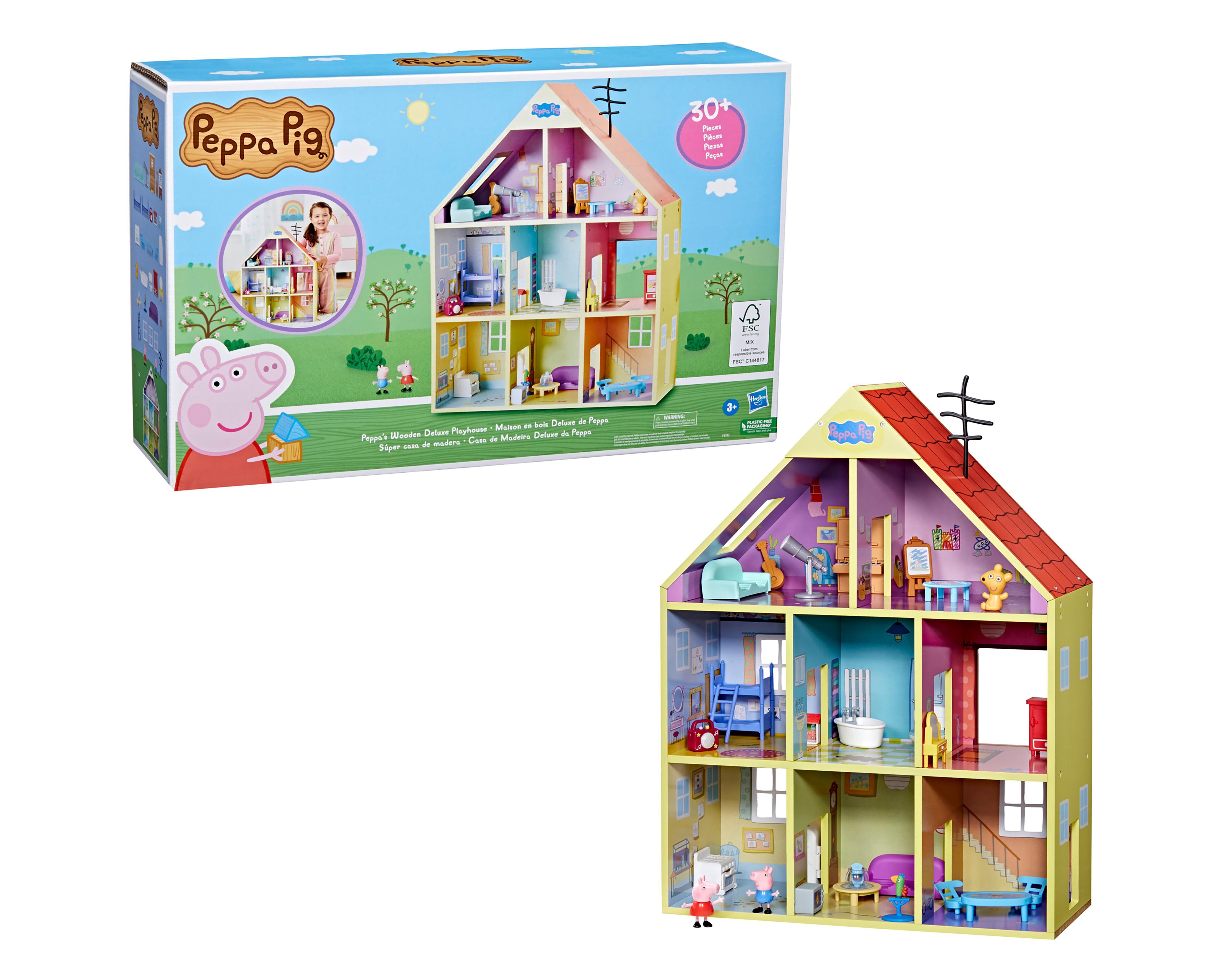 Súper Casa de Madera Hasbro Peppa Pig