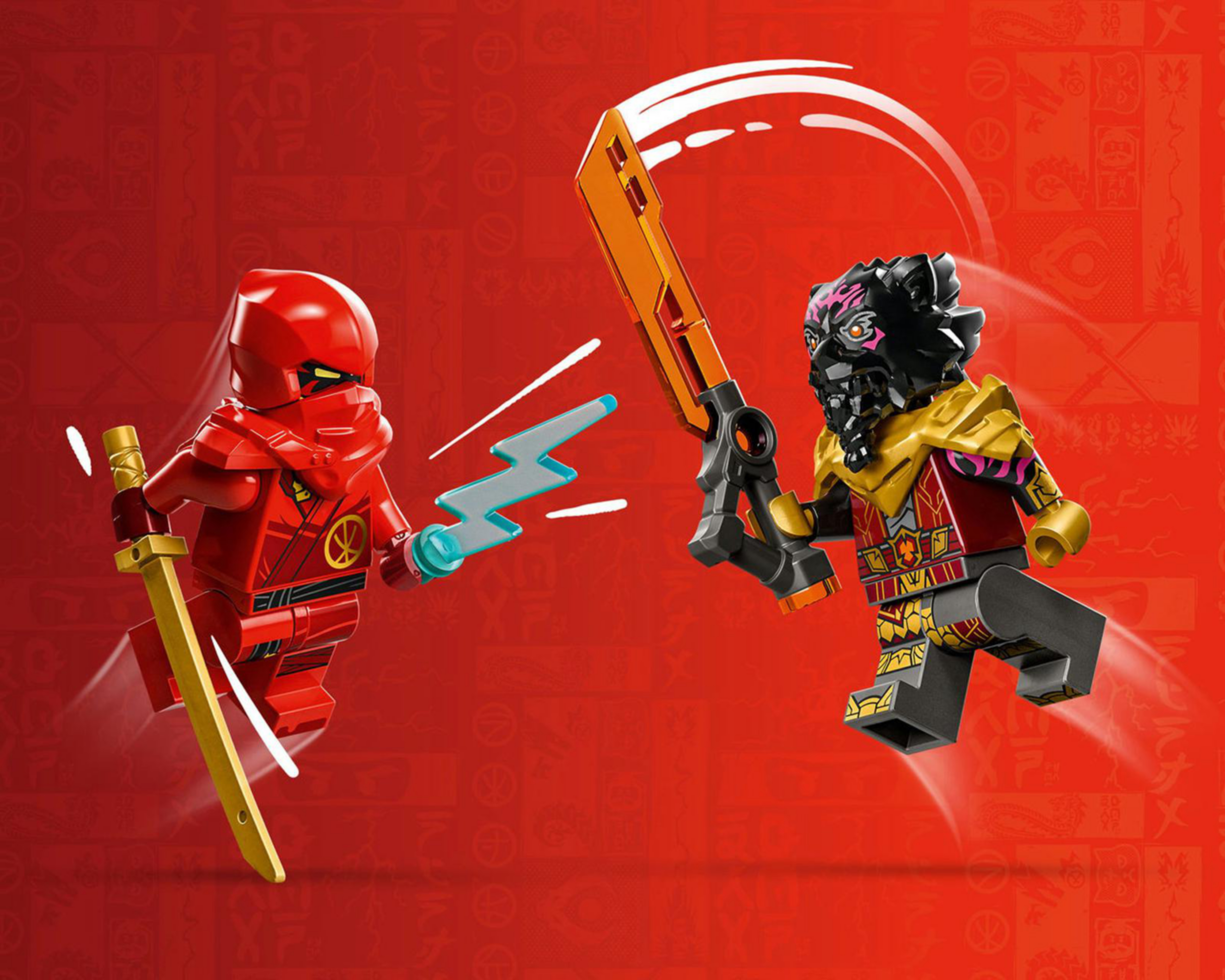 Foto 7 pulgar | LEGO Ninjago: Batalla en Coche y Moto de Kai y Ras