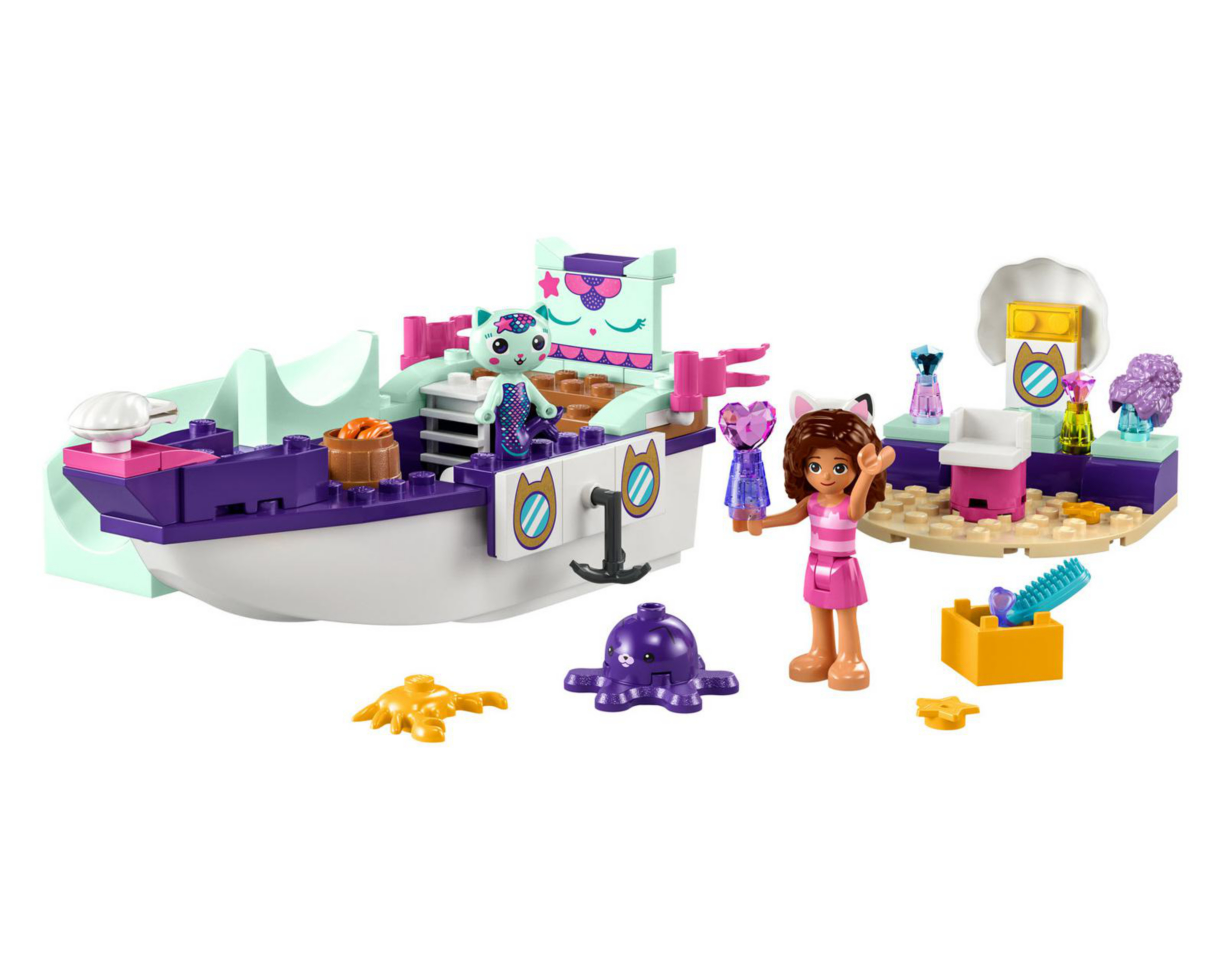 Foto 4 pulgar | LEGO Gabby's Dollhouse Barco y Spa de Gabby y Siregata