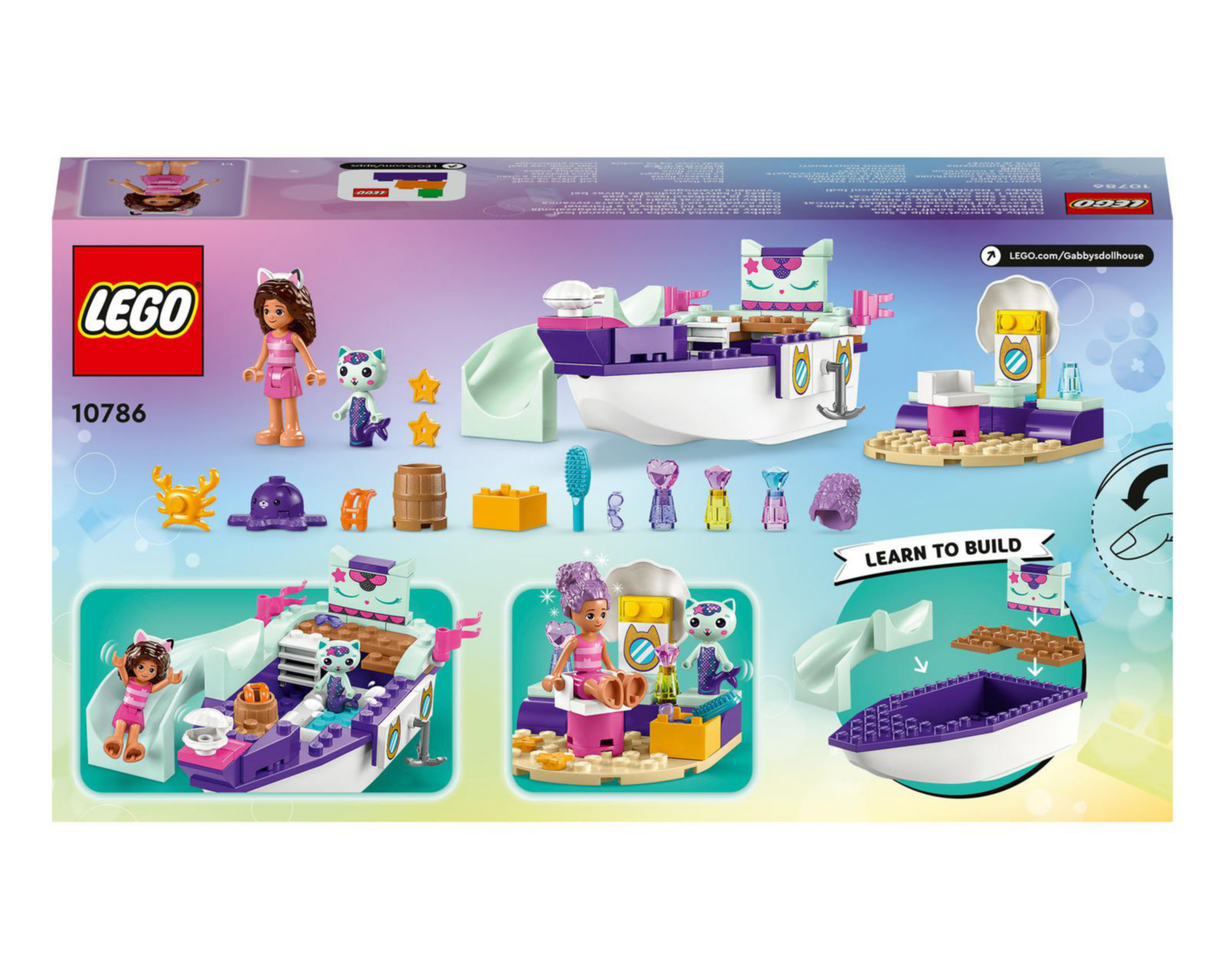 Foto 10 pulgar | LEGO Gabby's Dollhouse Barco y Spa de Gabby y Siregata