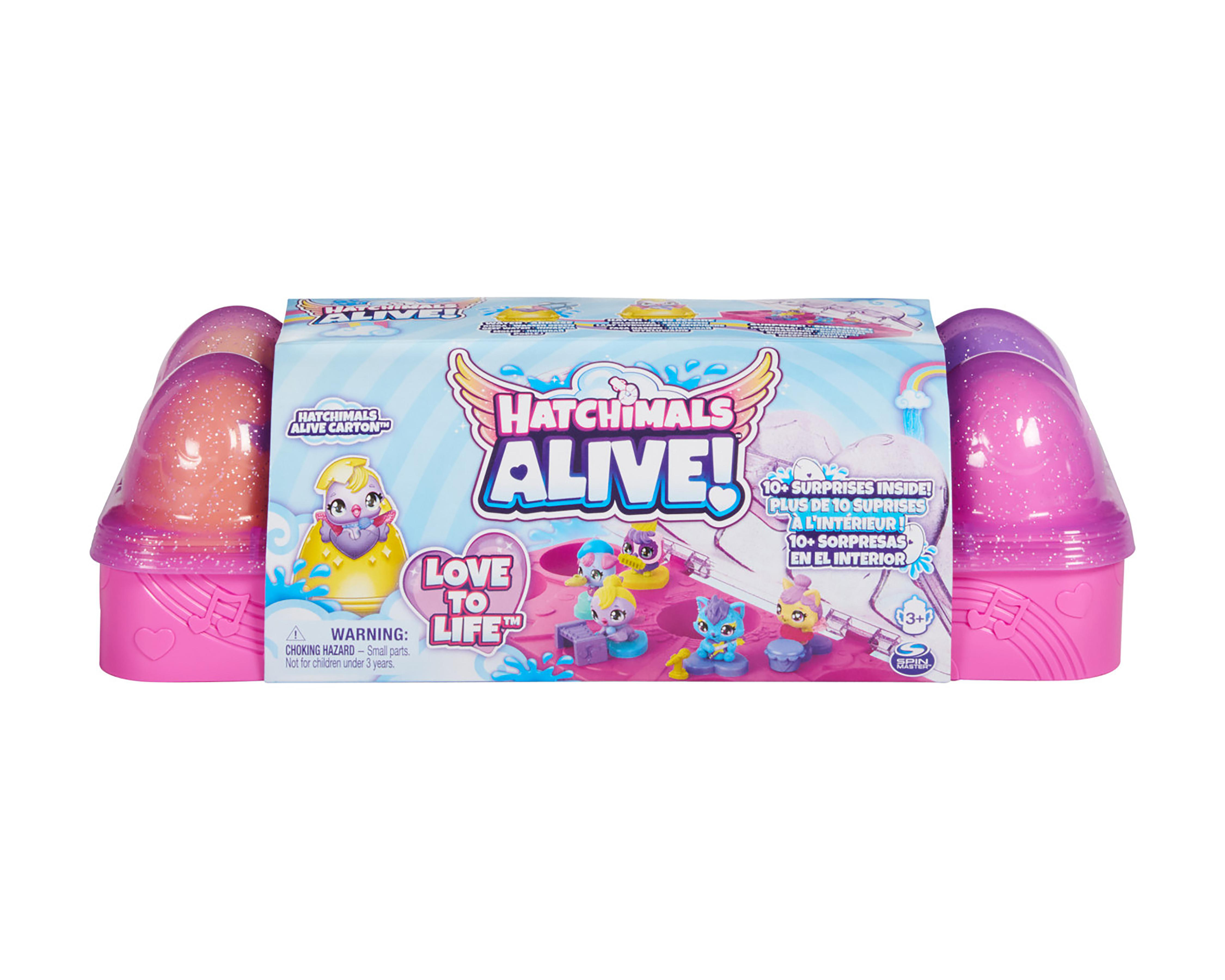 Hatchimals Alive Spin Master Egg Carton 5 Piezas