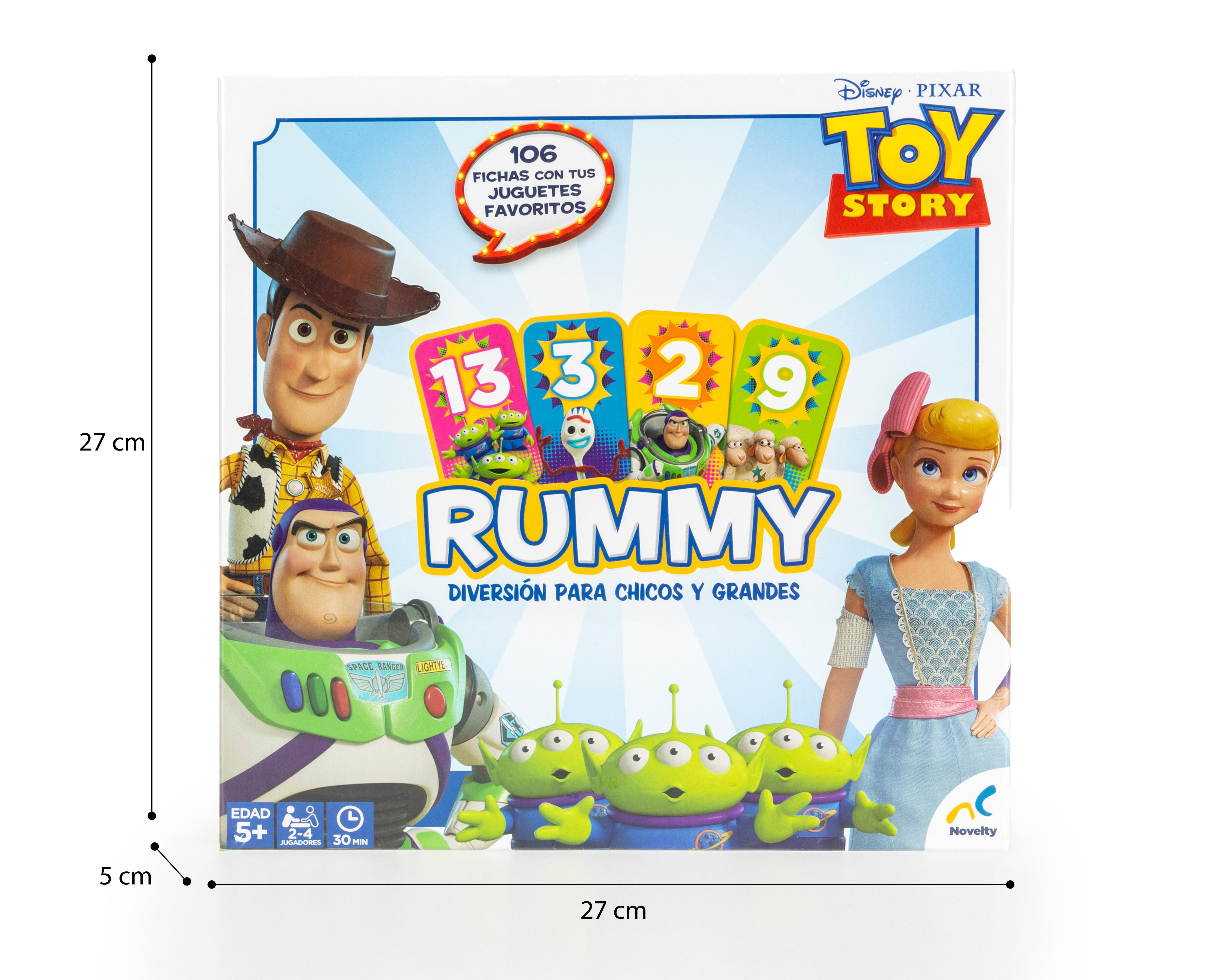 Foto 4 pulgar | Juego de Mesa Rummy Toy Story Novelty