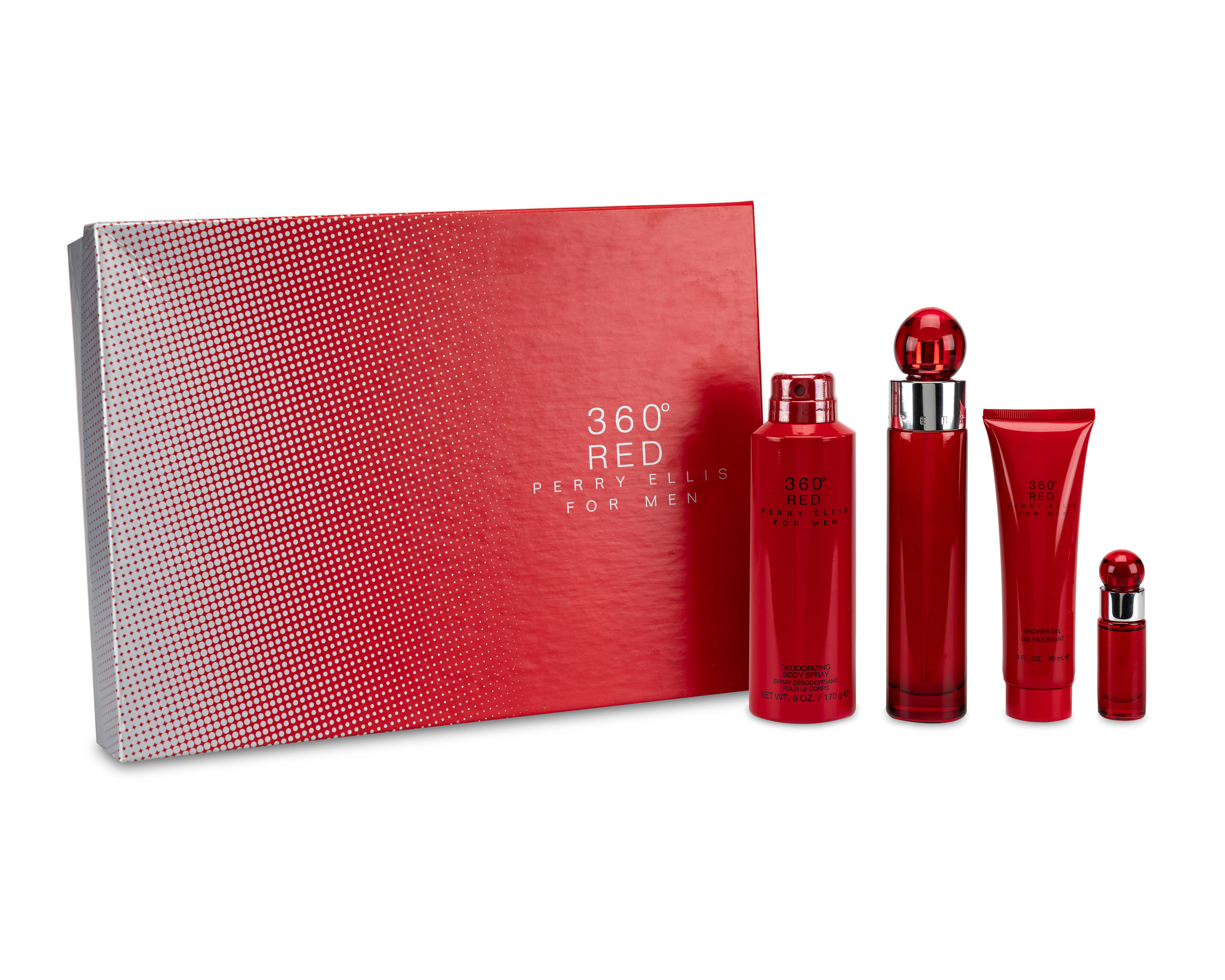 Estuche para Hombre Perry Ellis 360 Red 4 Piezas