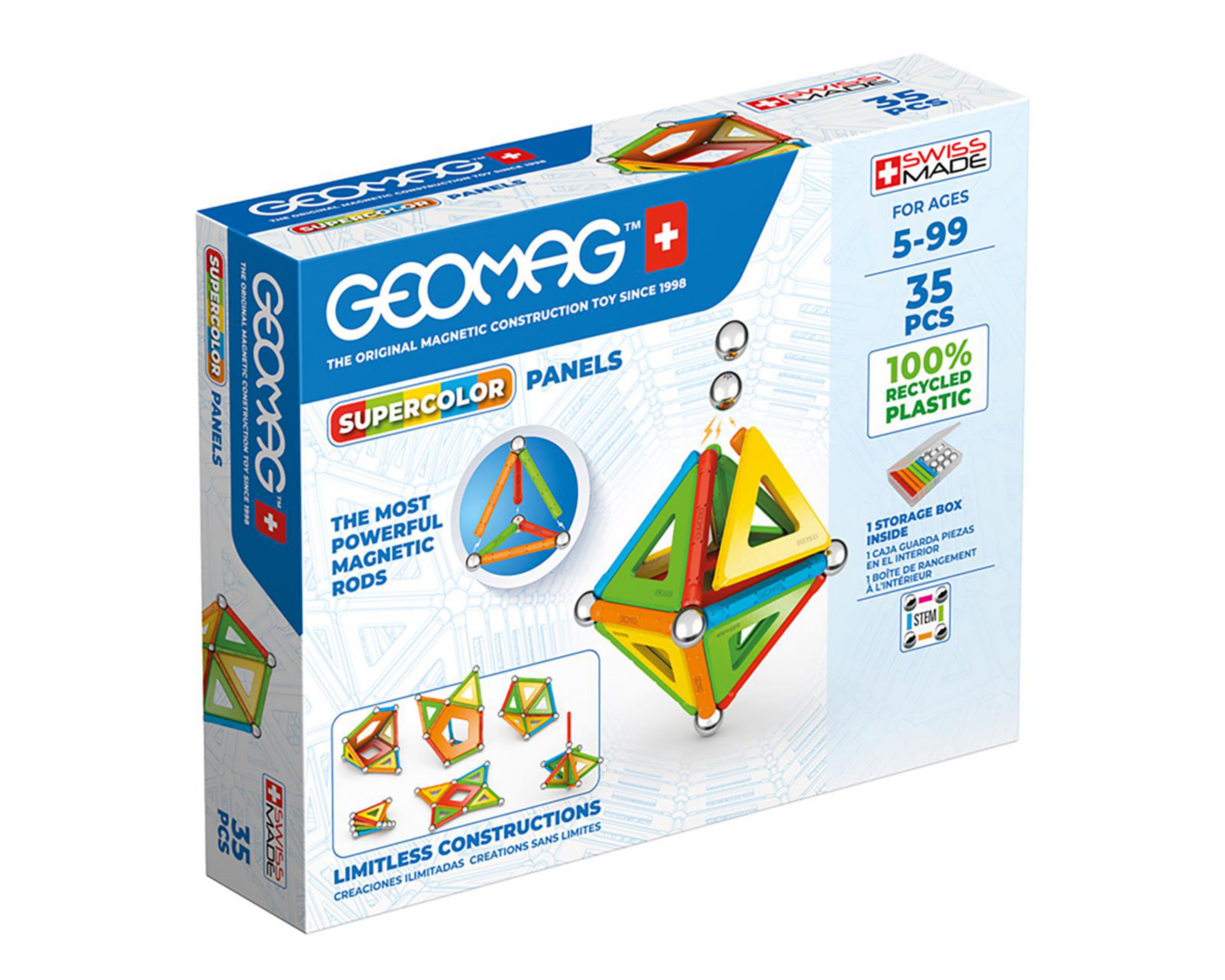 Geomag Supercolor Panels 35 Piezas