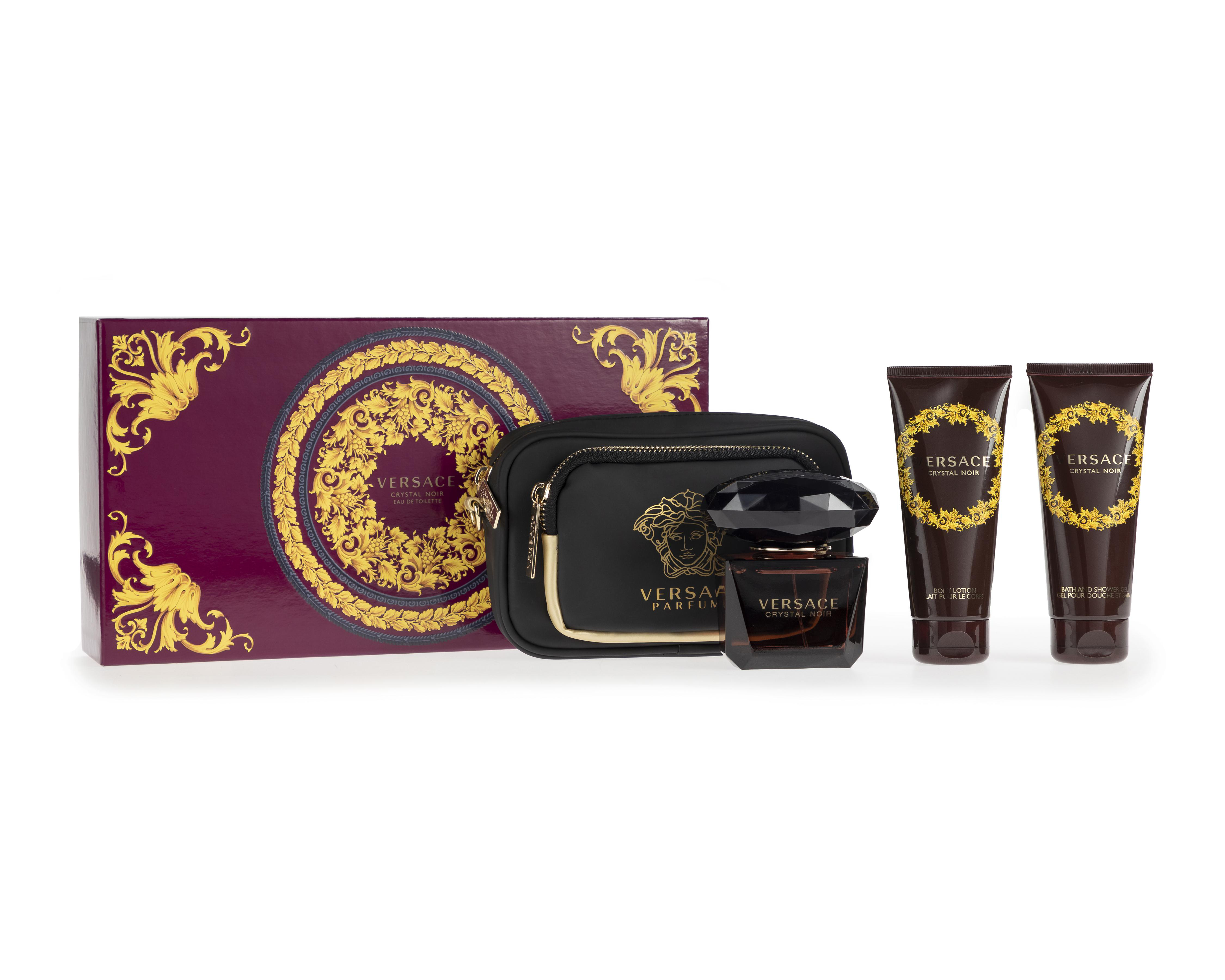 Foto 1 | Estuche para Mujer Versace Crystal Noir 4 Piezas