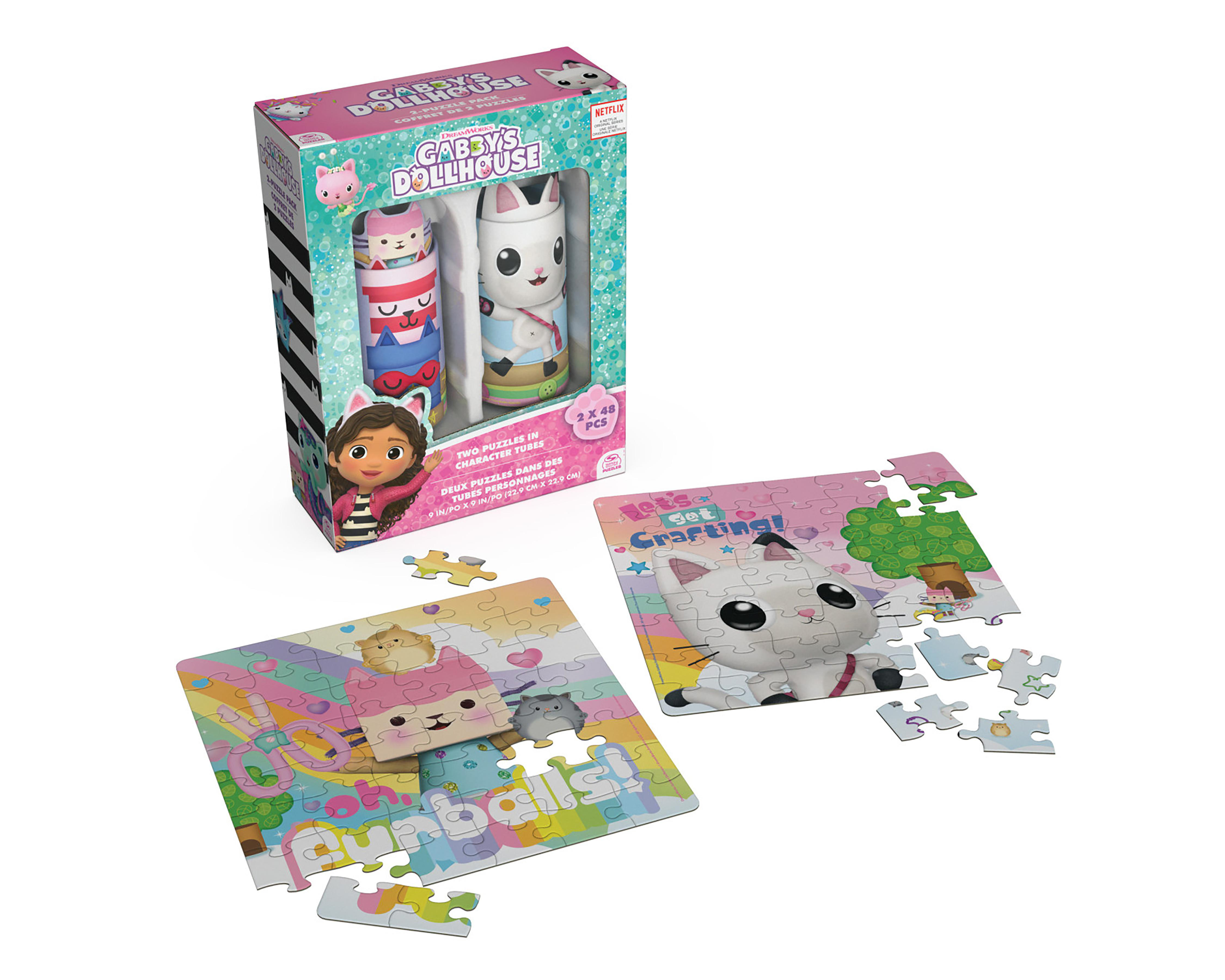 Rompecabezas de Tubo Spin Master Gabby's Dollhouse 96 Piezas