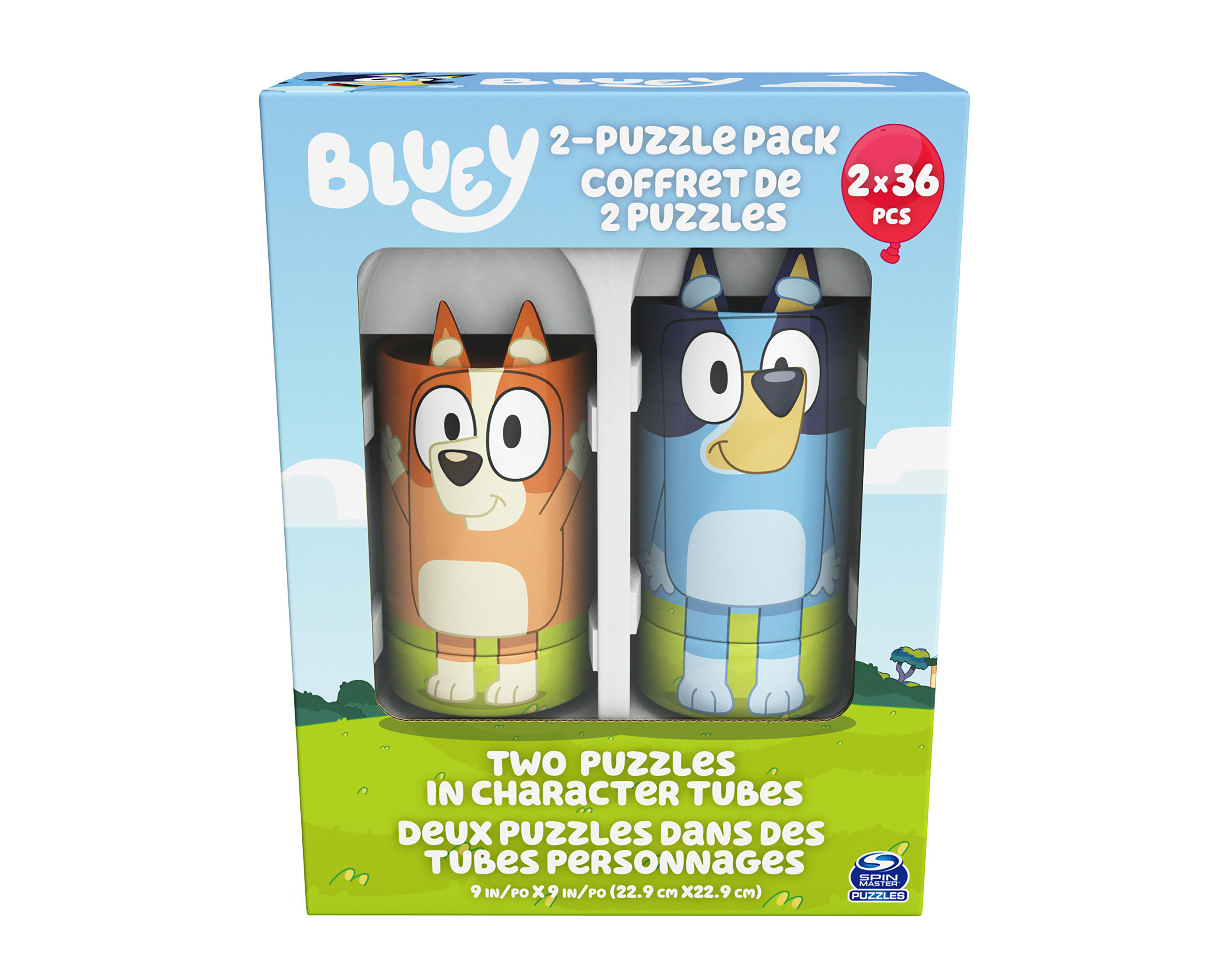 Foto 1 | Rompecabezas de Tubo Spin Master Bluey 72 Piezas