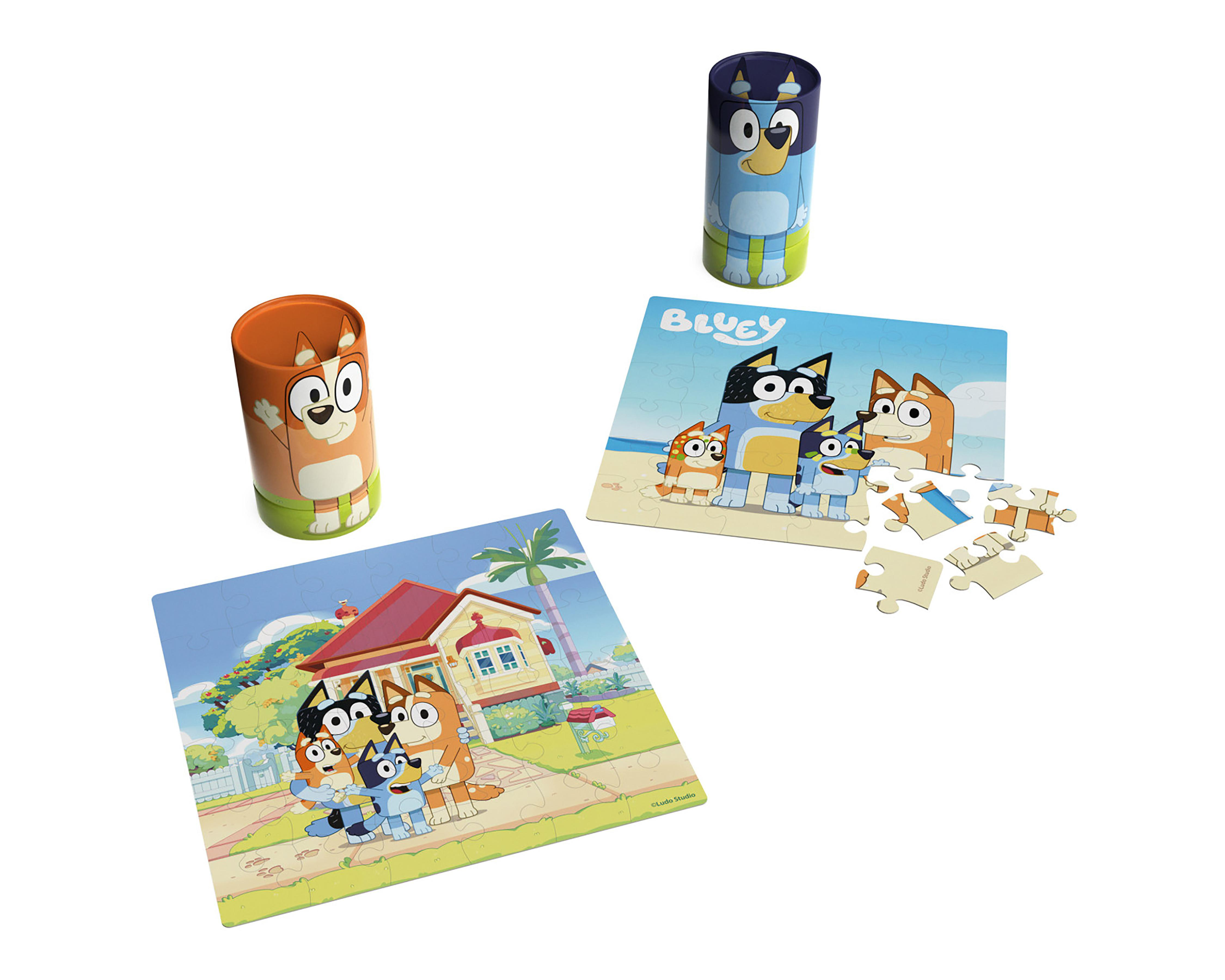 Foto 2 | Rompecabezas de Tubo Spin Master Bluey 72 Piezas