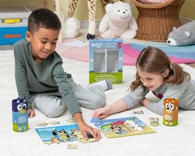 Foto 3 | Rompecabezas de Tubo Spin Master Bluey 72 Piezas
