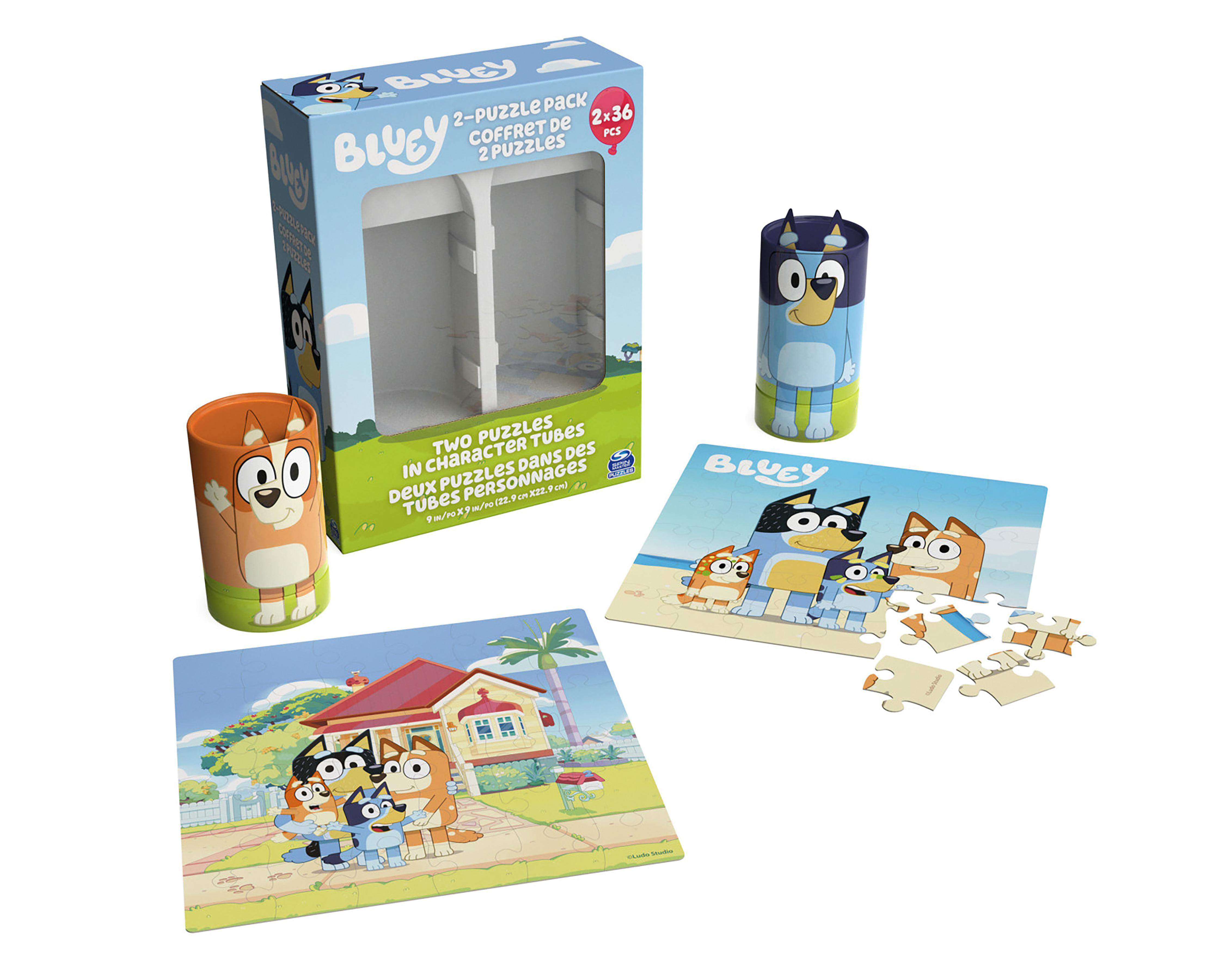 Foto 6 | Rompecabezas de Tubo Spin Master Bluey 72 Piezas