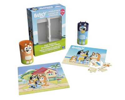Foto 6 | Rompecabezas de Tubo Spin Master Bluey 72 Piezas