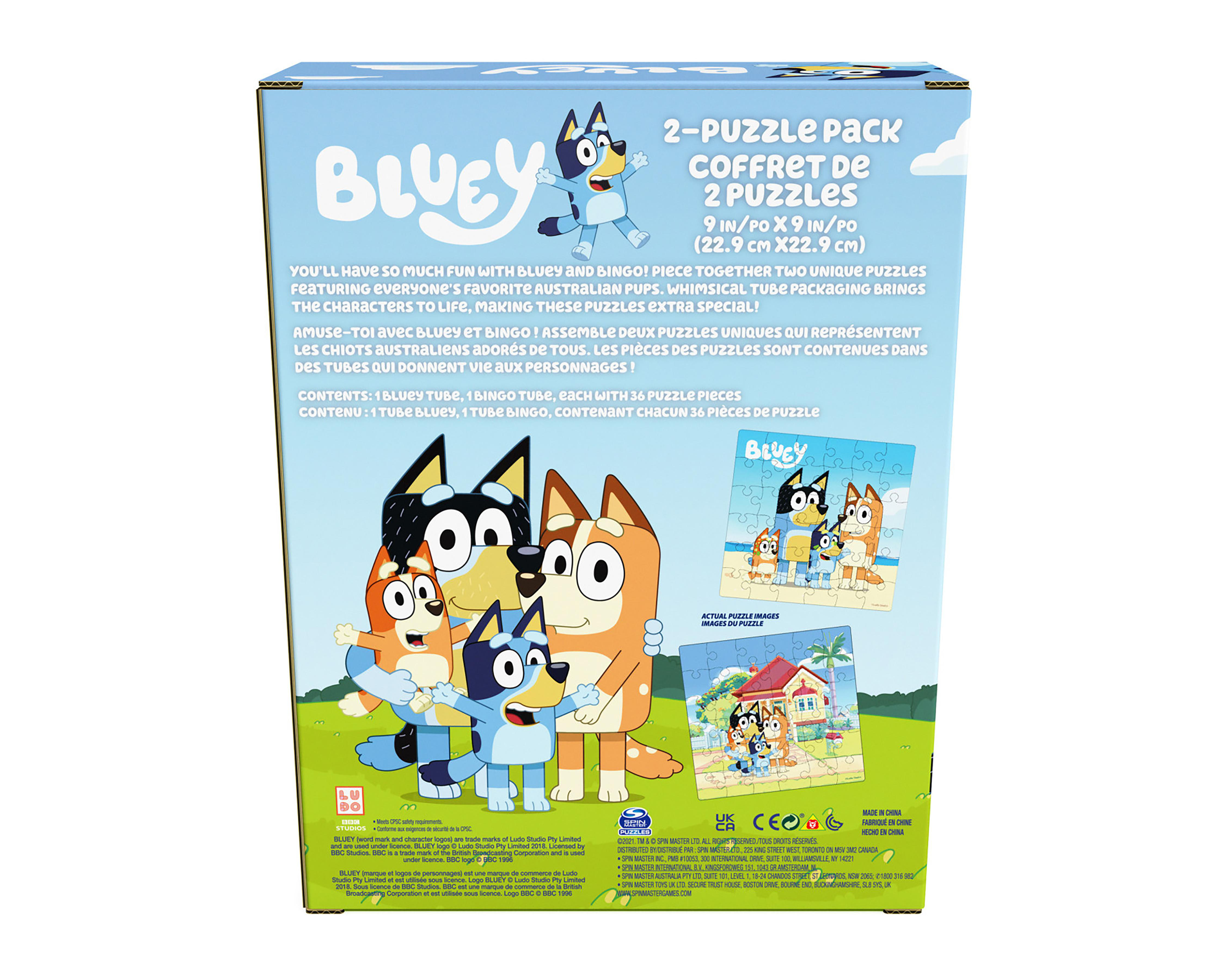Foto 7 | Rompecabezas de Tubo Spin Master Bluey 72 Piezas